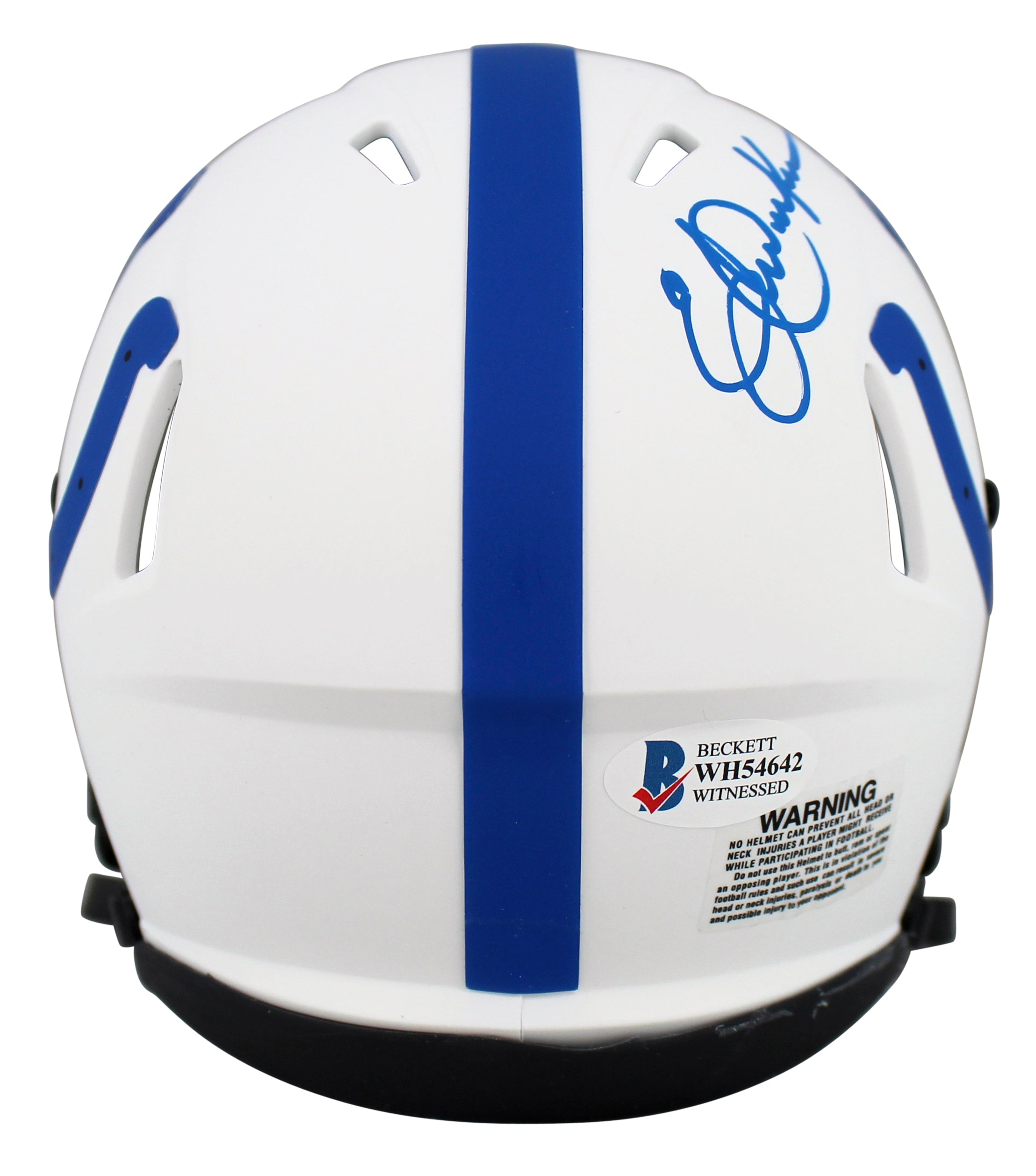 Colts Eric Dickerson HOF 99 Authentic Signed Lunar Speed Mini Helmet BAS Witness