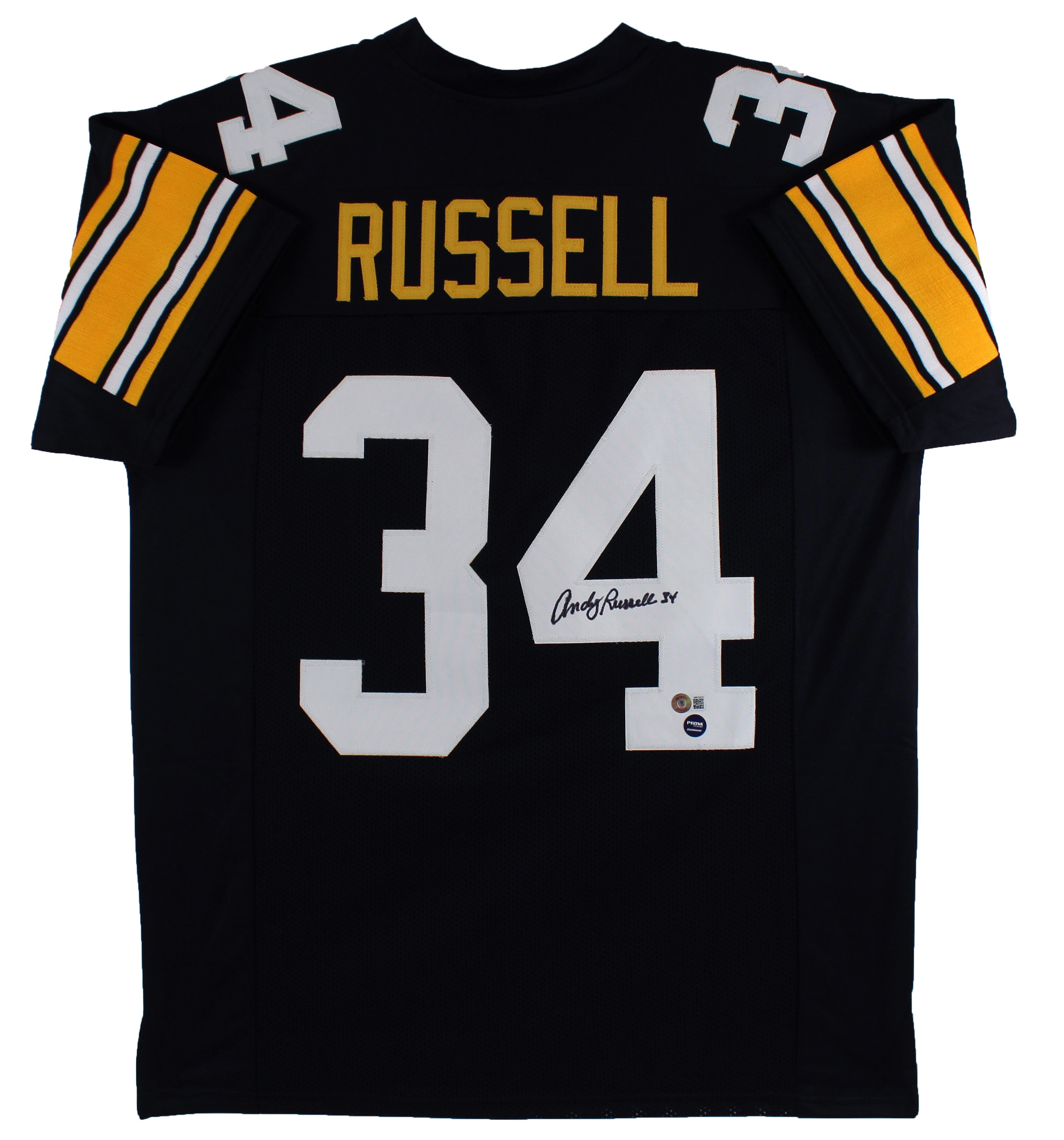 Andy Russell Authentic Signed Black Pro Style Jersey Autographed BAS Witnessed