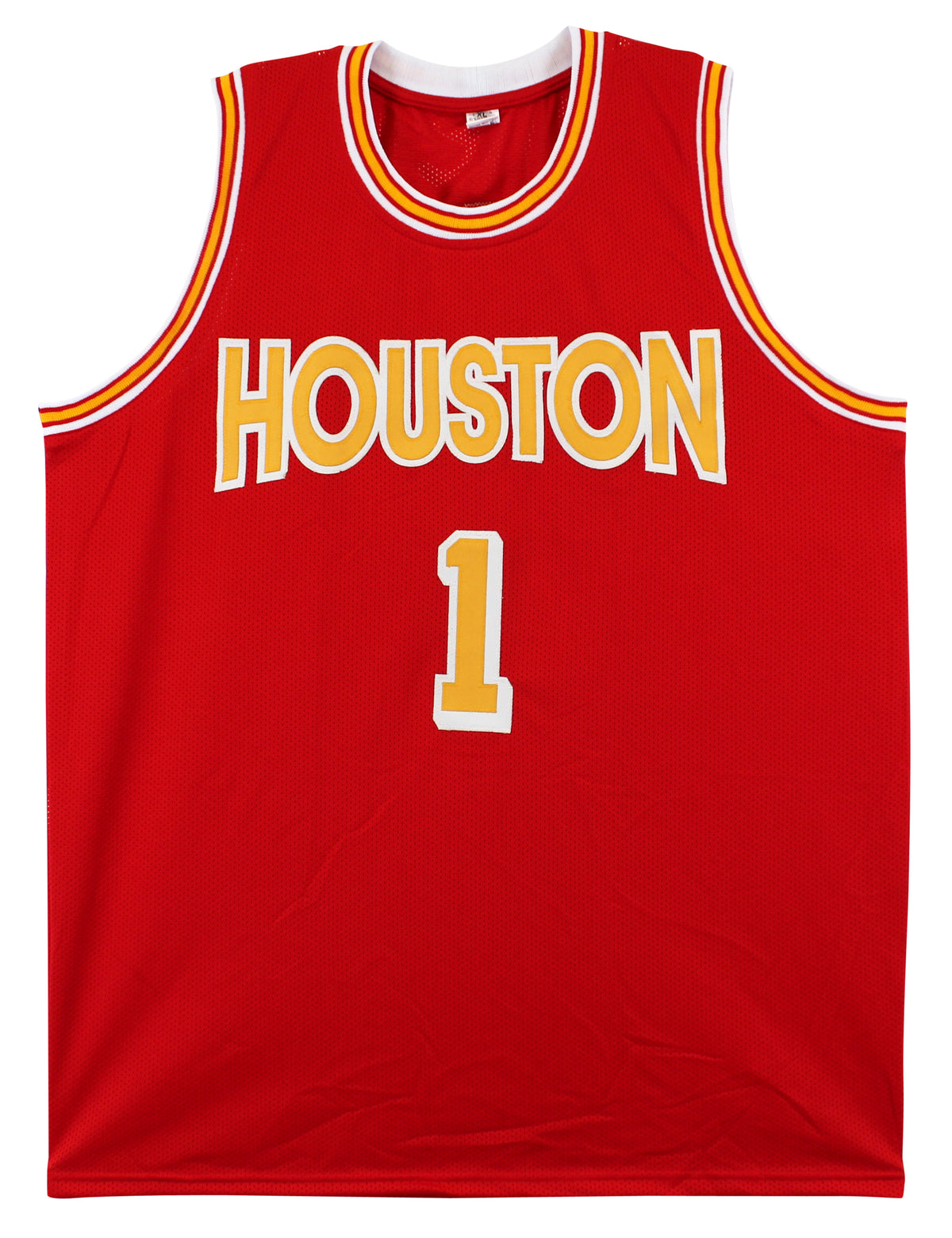 Tracy McGrady Authentic Signed Red Pro Style Jersey BAS Witnessed