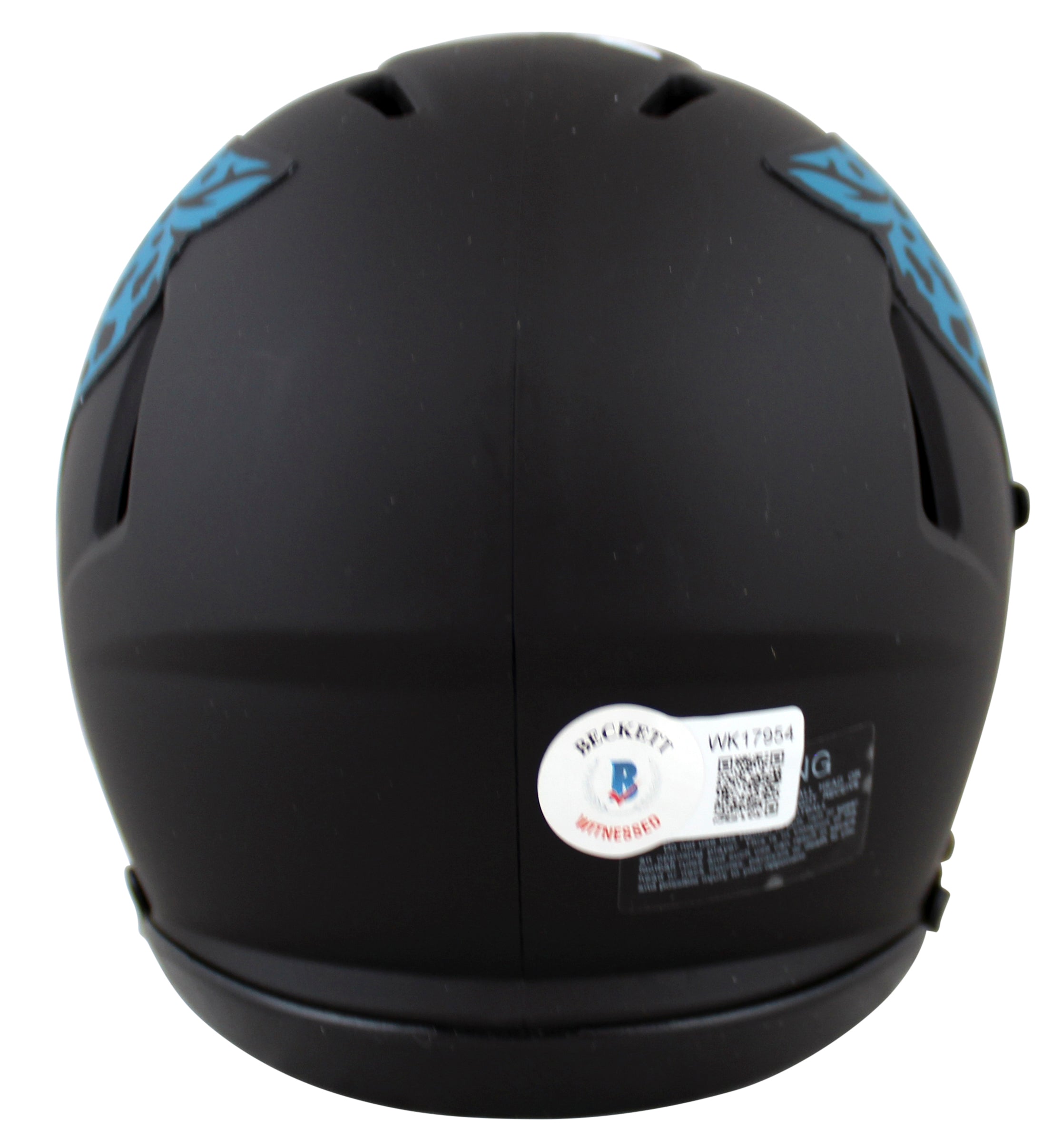 Jaguars Laviska Shenault Jr. Signed Eclipse Speed Mini Helmet w/ White Sig BAS