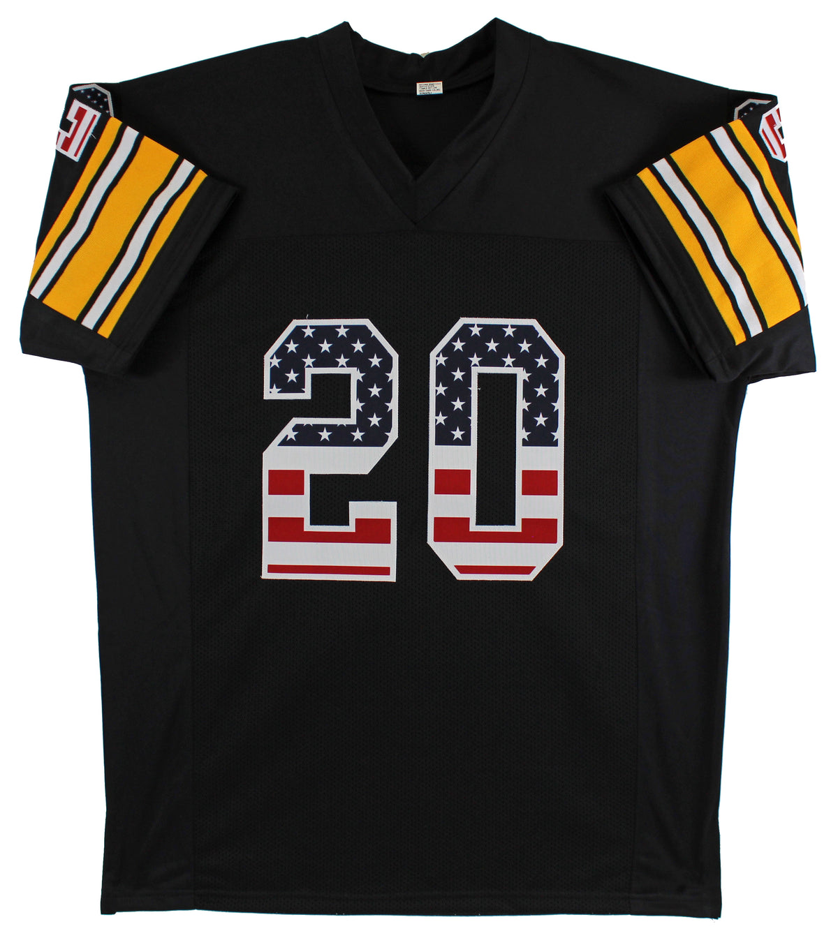 Rocky Bleier "4x SB Champ" Signed Black Pro Style Jersey w/ USA #'s BAS Witness