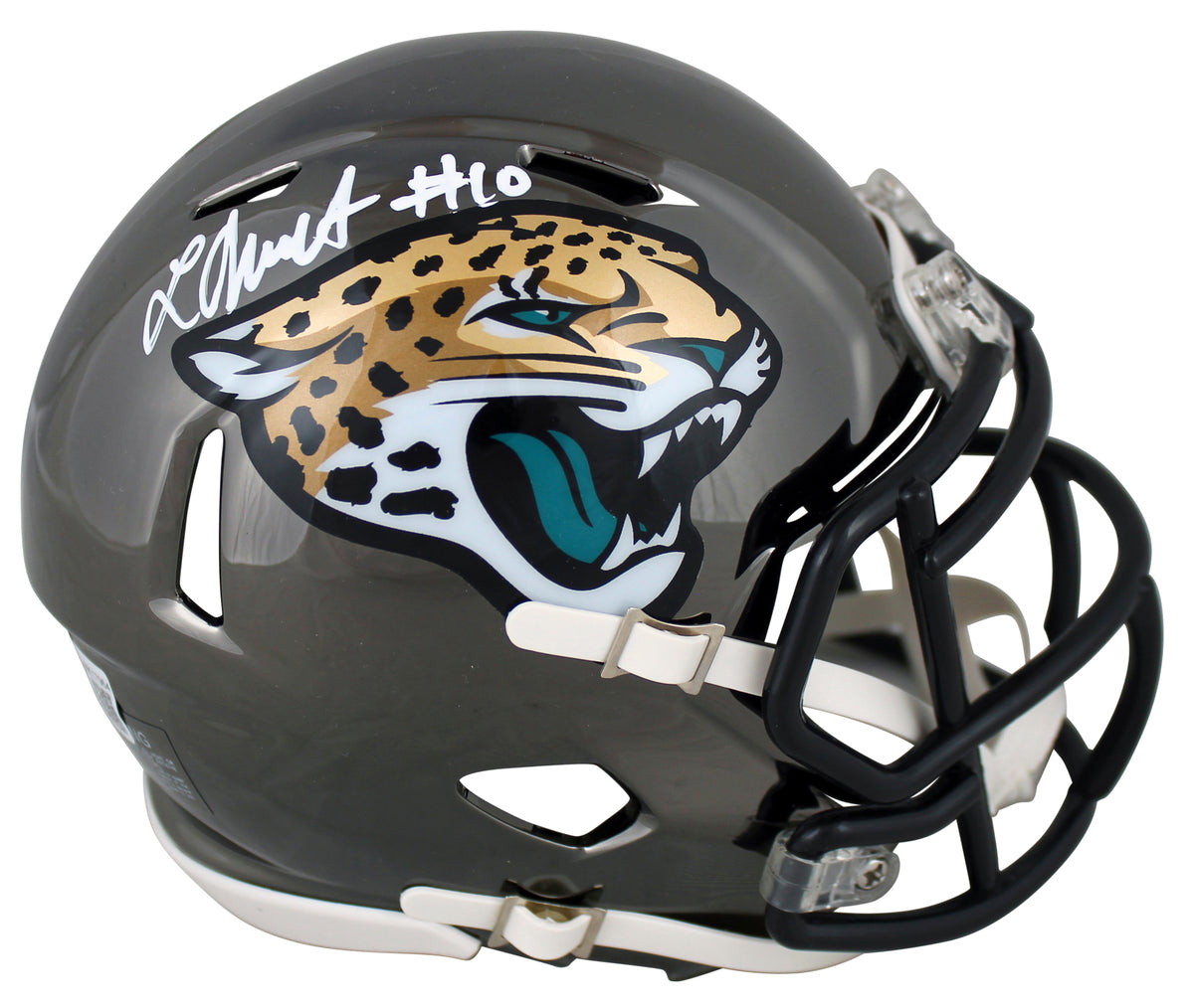 Jaguars Laviska Shenault Jr. Authentic Signed Chrome Speed Mini Helmet BAS Wit
