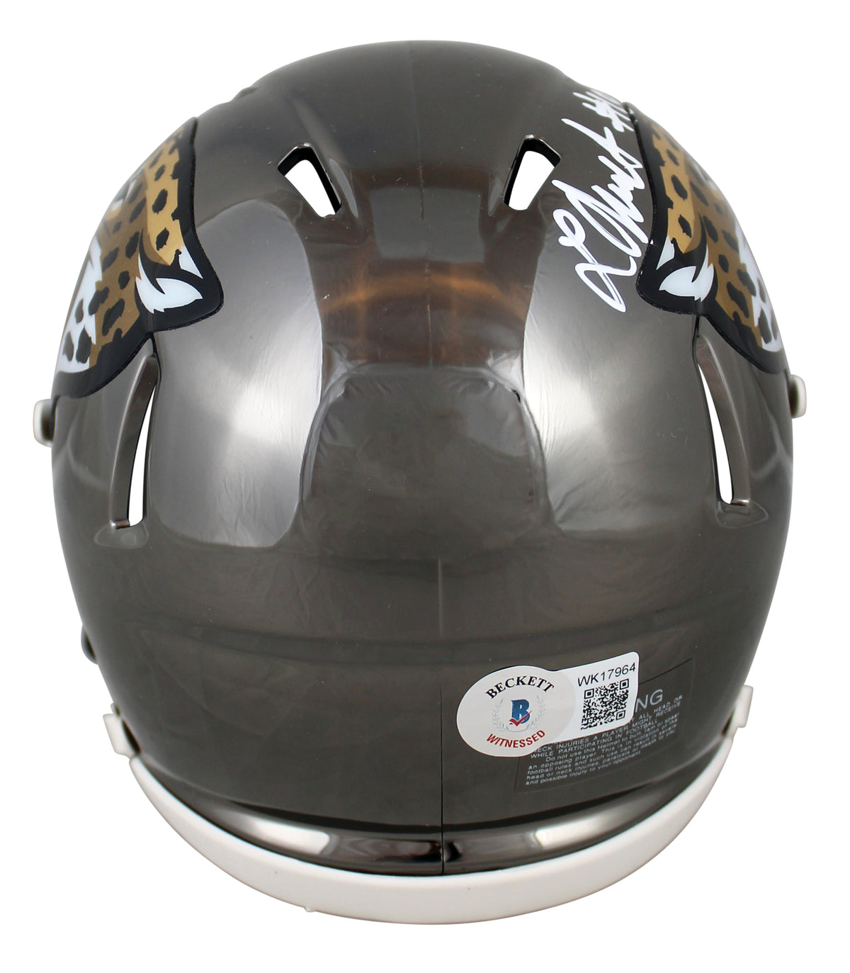 Jaguars Laviska Shenault Jr. Authentic Signed Chrome Speed Mini Helmet BAS Wit