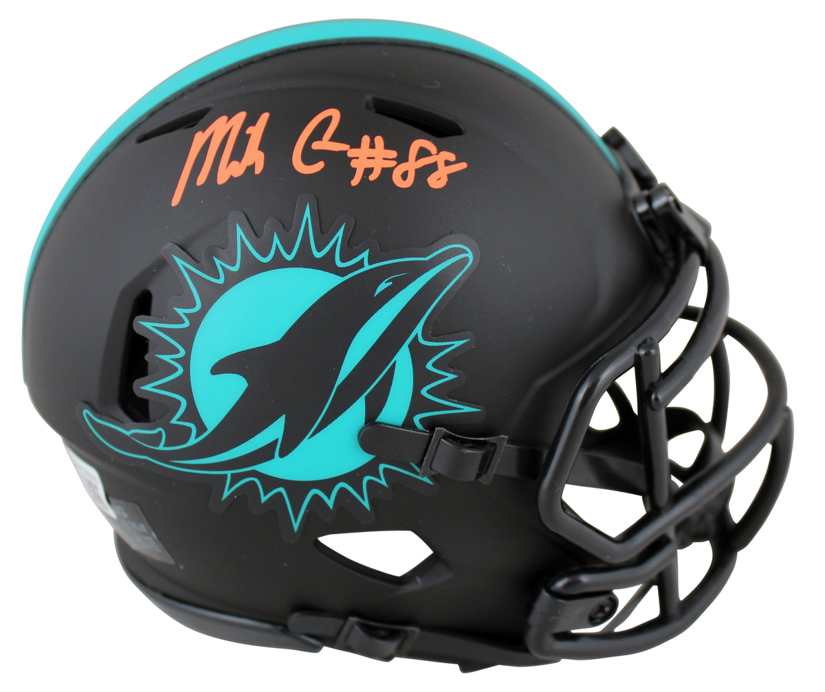 Dolphins Mike Gesicki Authentic Signed Eclipse Speed Mini Helmet BAS Witnessed