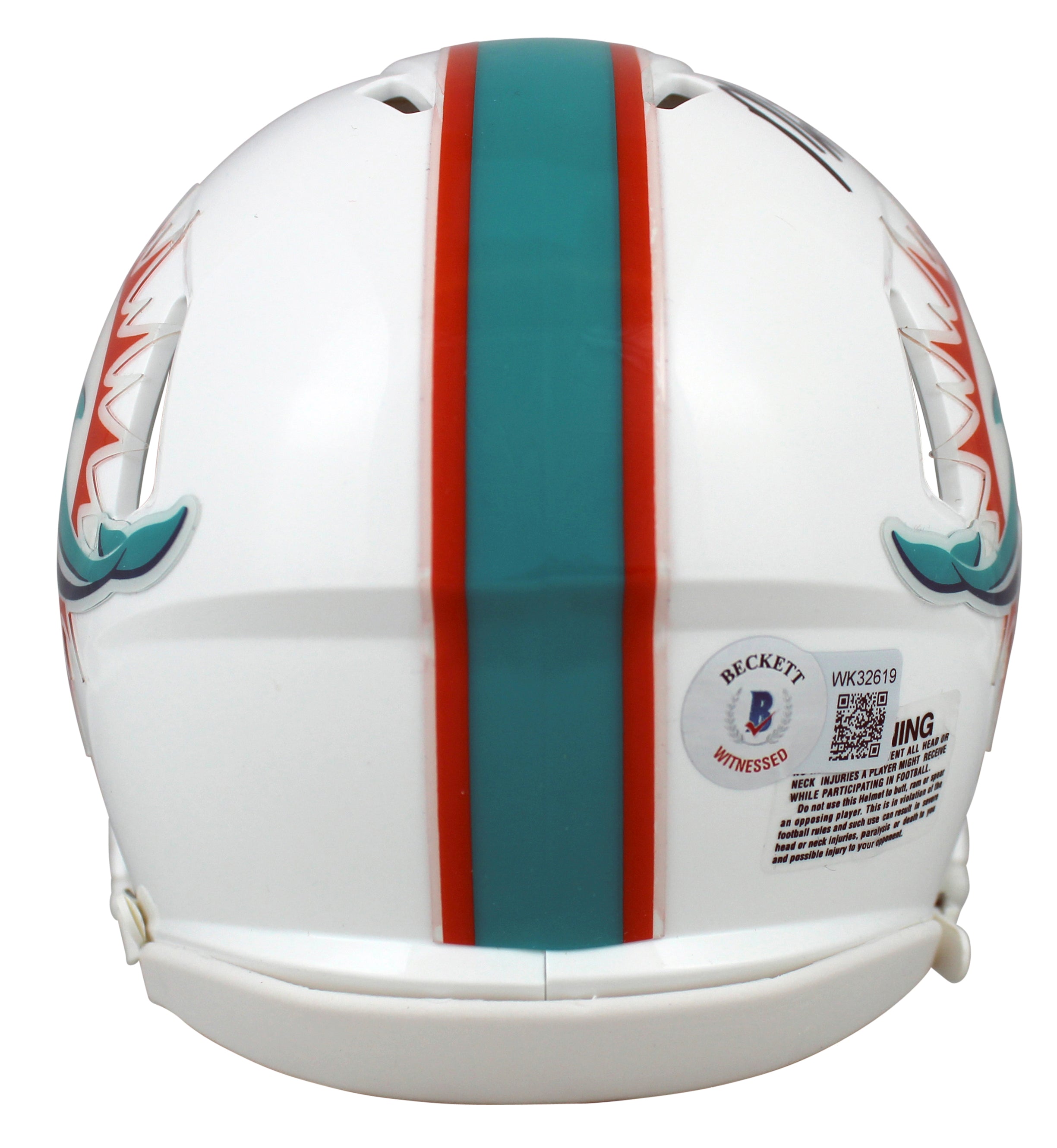 Dolphins Mike Gesicki Authentic Signed Speed Mini Helmet Autographed BAS Witness
