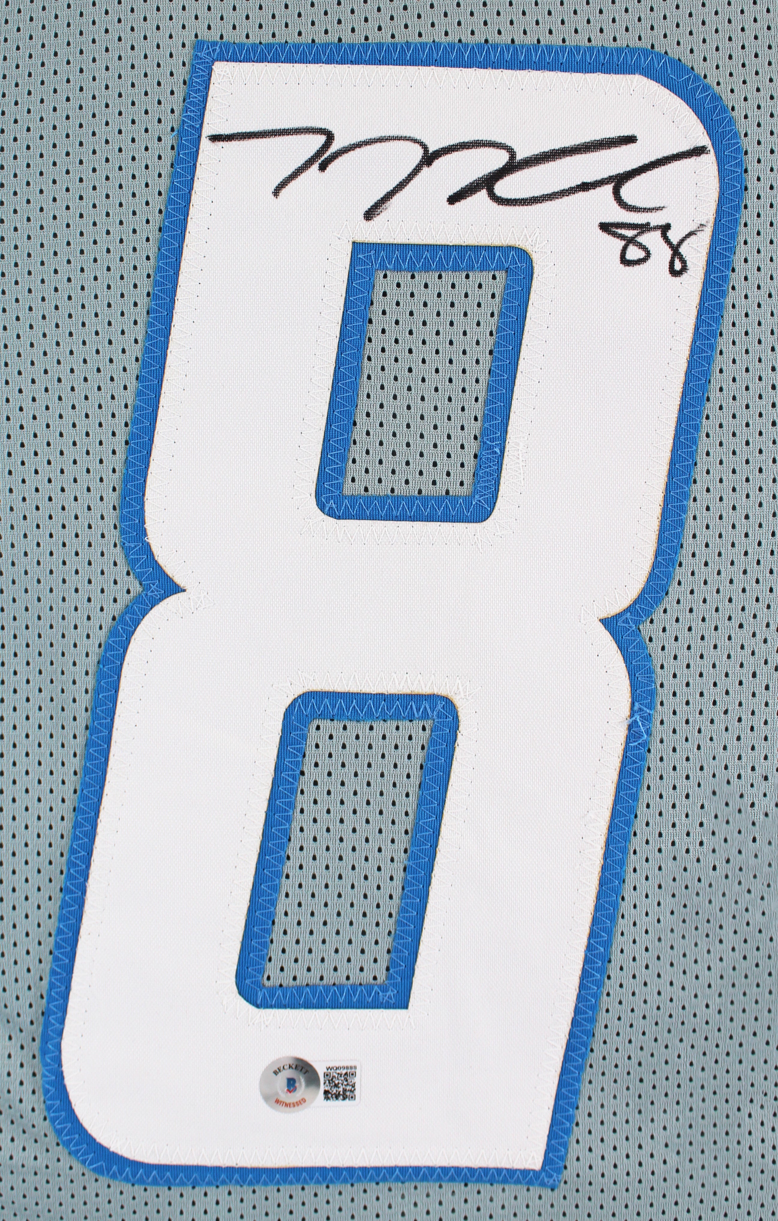 T.J. Hockenson Authentic Signed Grey Pro Style Jersey Autographed BAS Witnessed