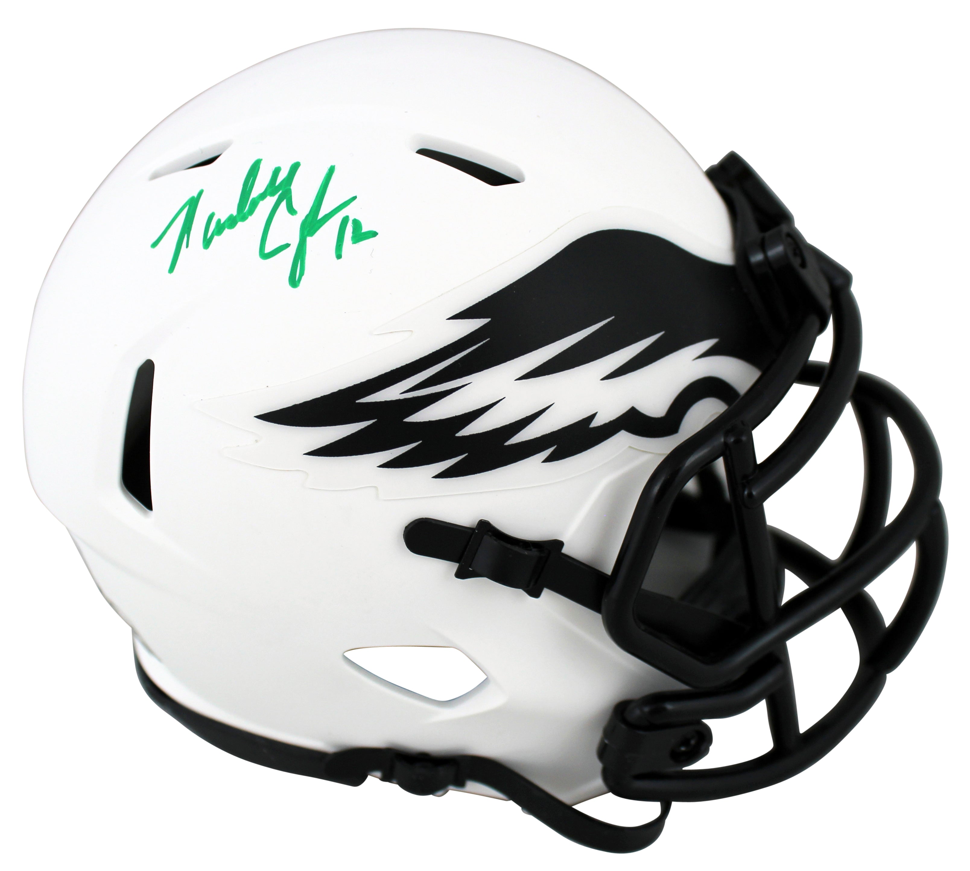 Eagles Randall Cunningham Authentic Signed Lunar Speed Mini Helmet BAS Witnessed