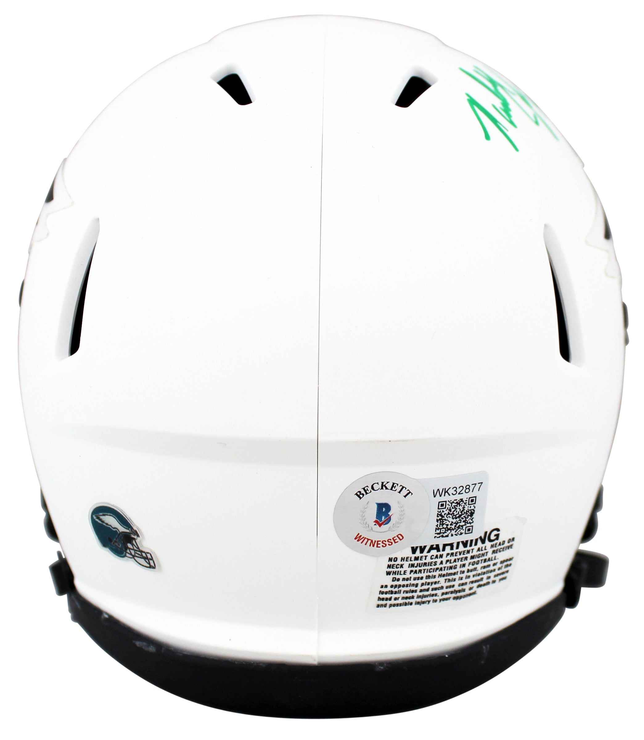 Eagles Randall Cunningham Authentic Signed Lunar Speed Mini Helmet BAS Witnessed
