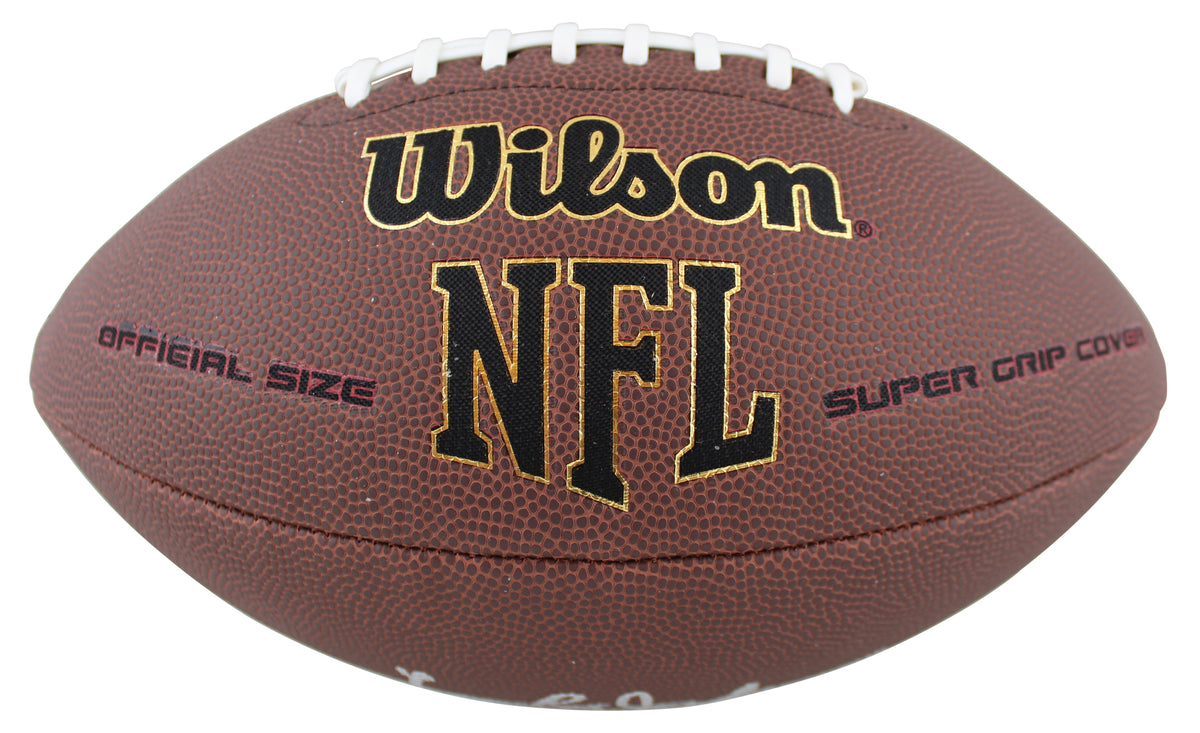 Cowboys Lee Roy Jordan Authentic Signed Super Grip Nfl Football BAS Witnessed