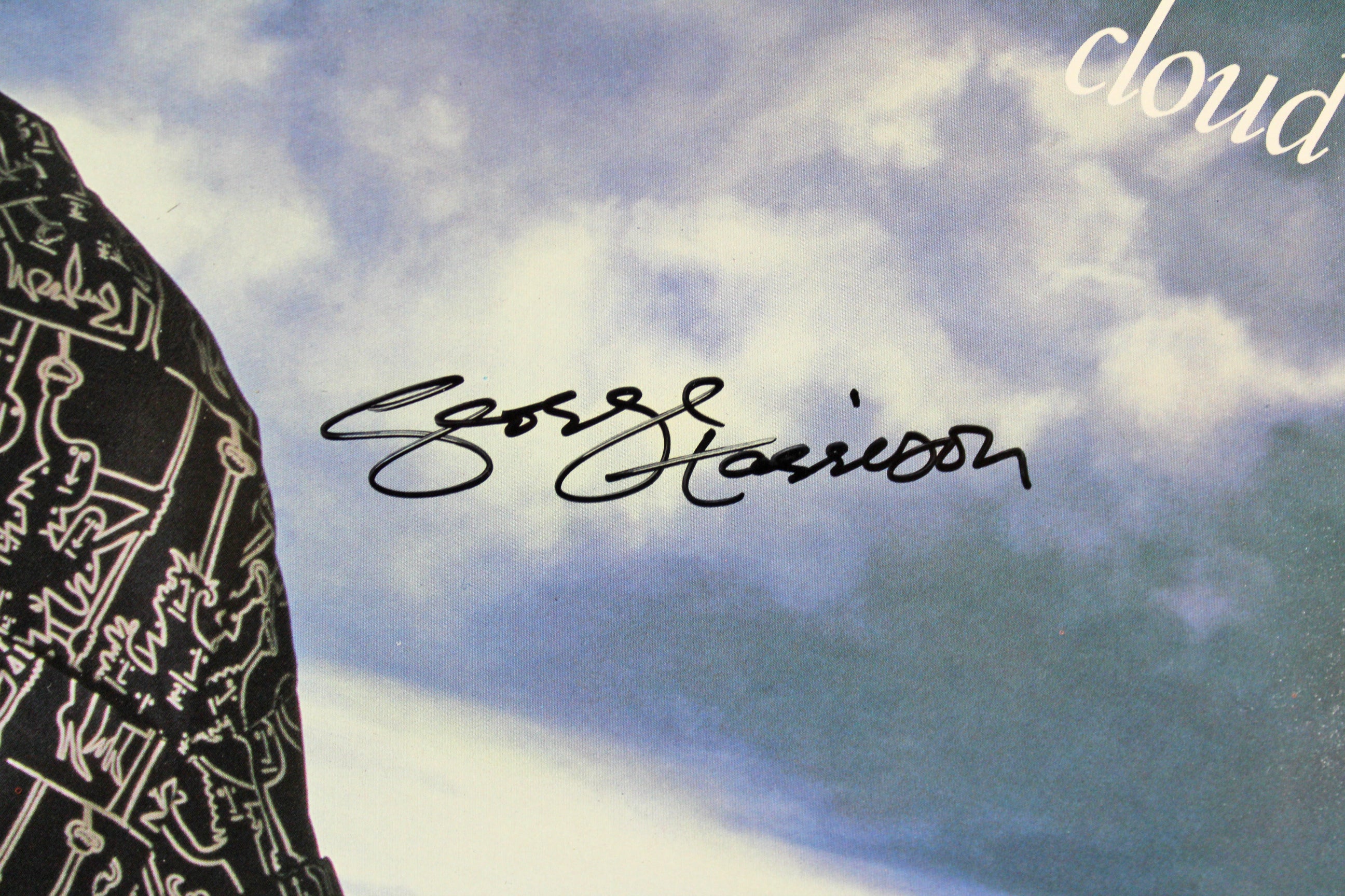 George Harrison Authentic Signed Cloud Nine Album Cover W/ Vinyl JSA #X10361