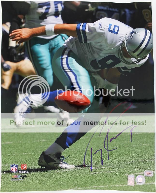 Cowboys Tony Romo Signed Authentic 16X20 Photo Autographed w/ Romo Hologram 1
