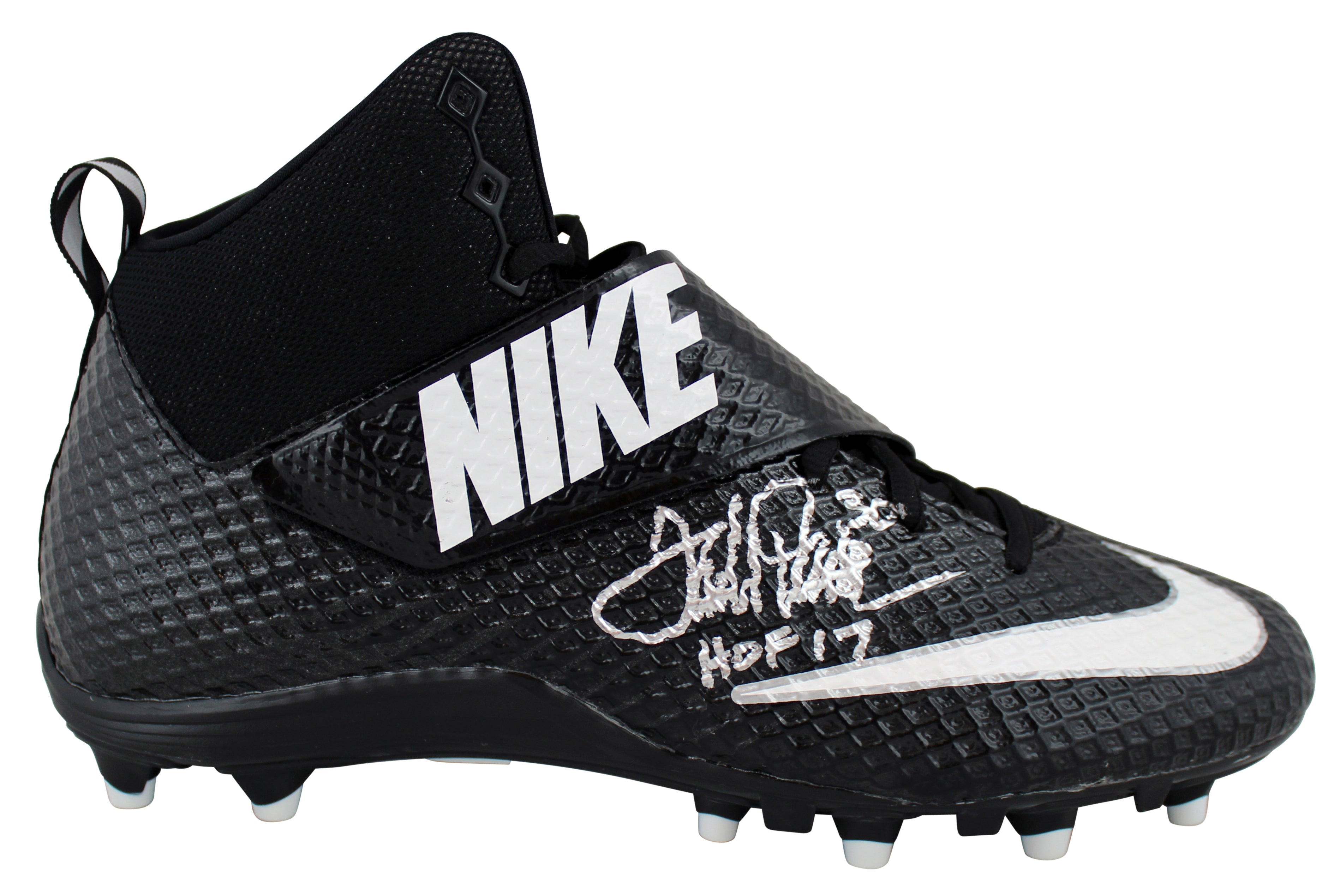 Broncos Terrell Davis "HOF 17" Authentic Signed Nike Lunarbeast Pro Cleat BAS