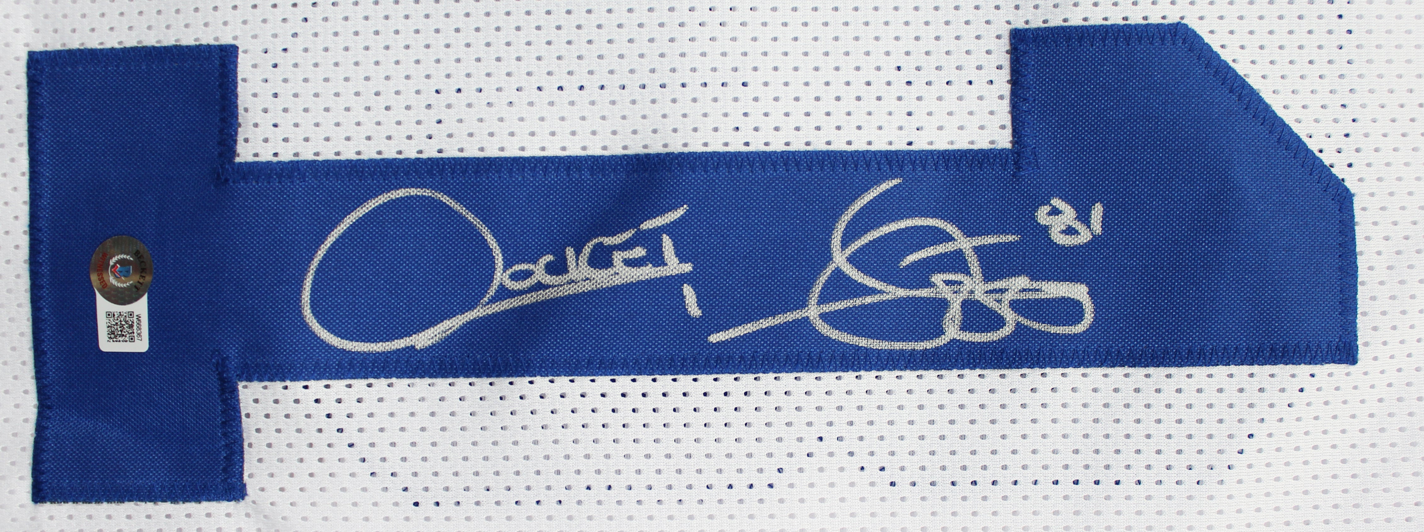 Raghib "Rocket" Ismail Authentic Signed White Pro Style Jersey BAS Witnessed