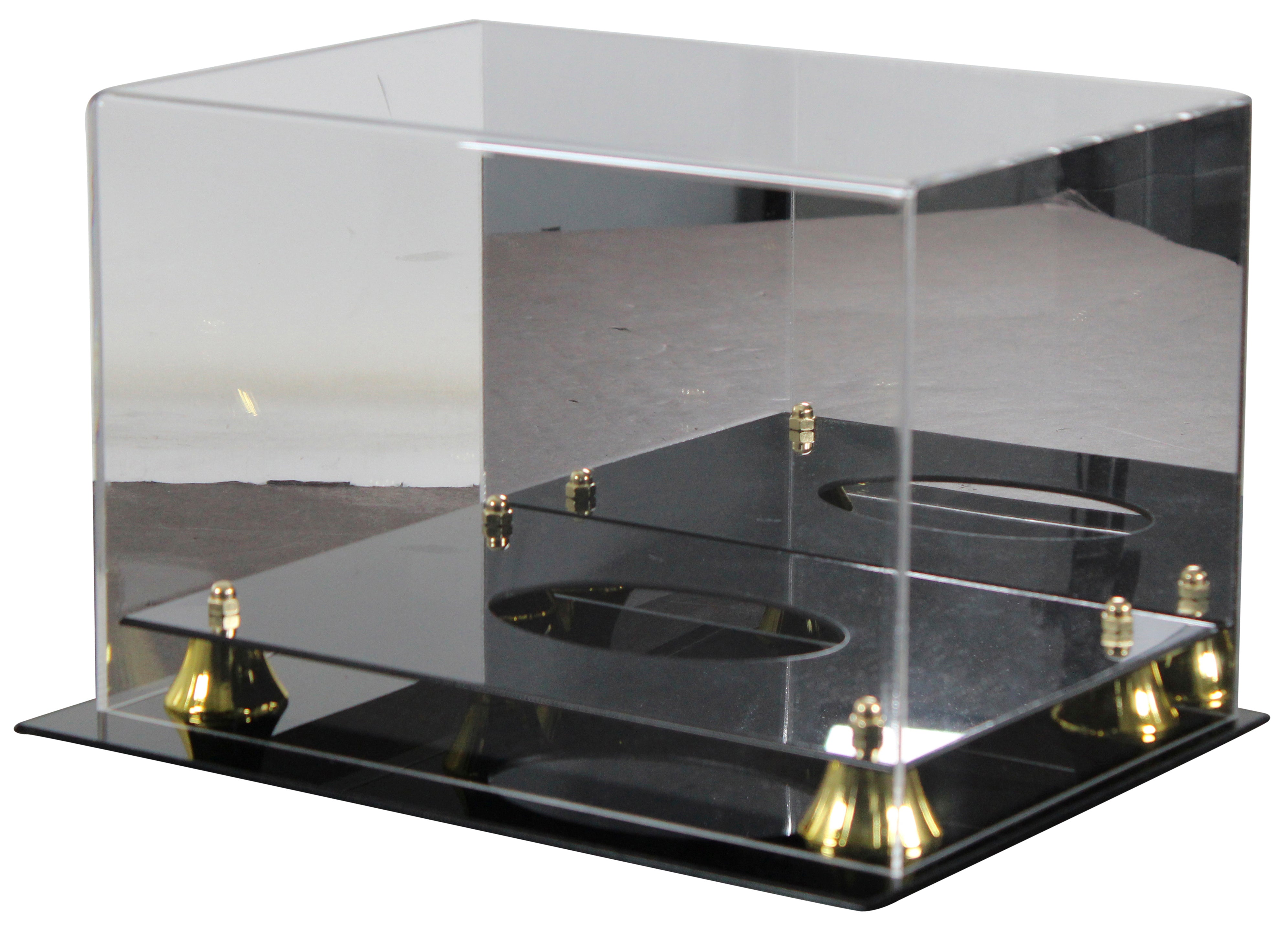 Deluxe Acrylic Football Mirrored Back Display Case