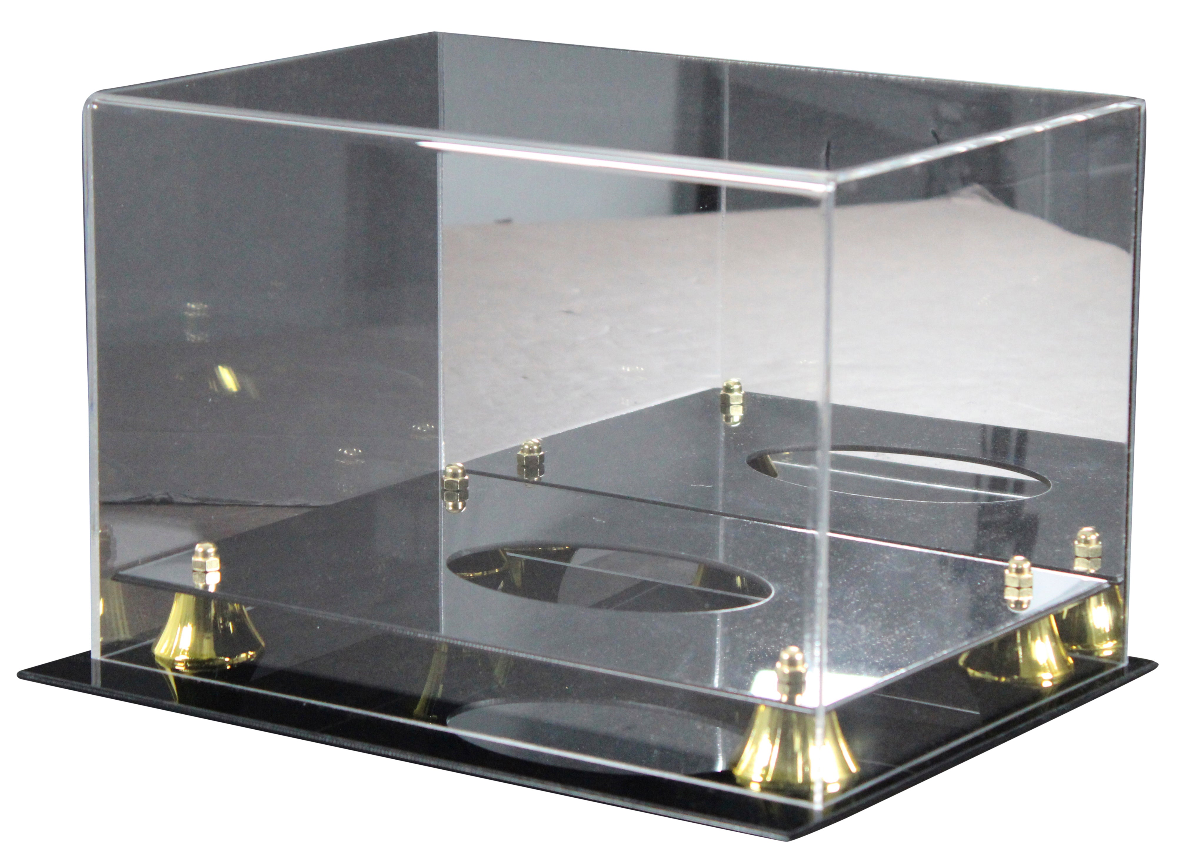 Deluxe Acrylic Football Mirrored Back Display Case