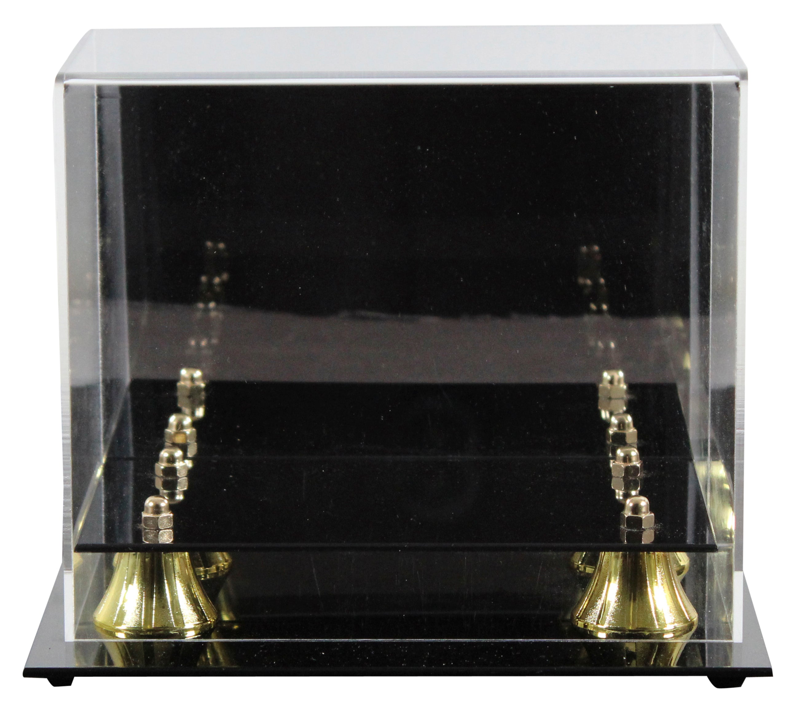 Deluxe Acrylic Football Mini Helmet Mirrored Back Display Case