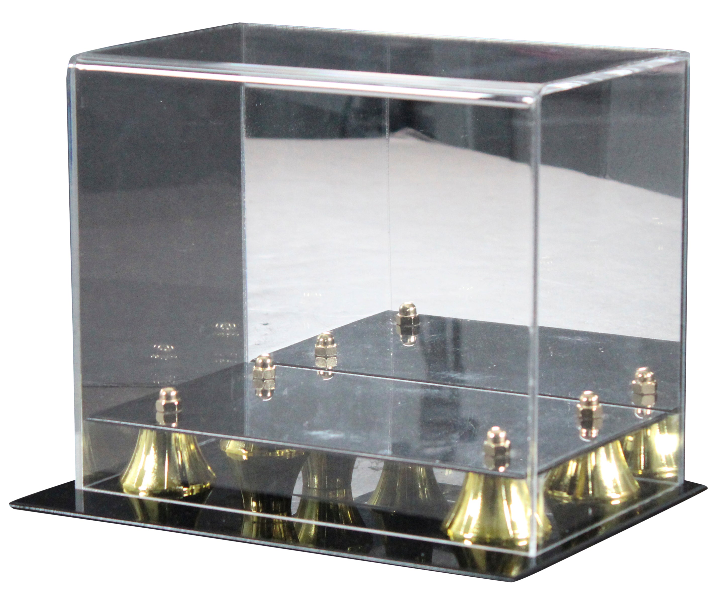 Deluxe Acrylic Football Mini Helmet Mirrored Back Display Case