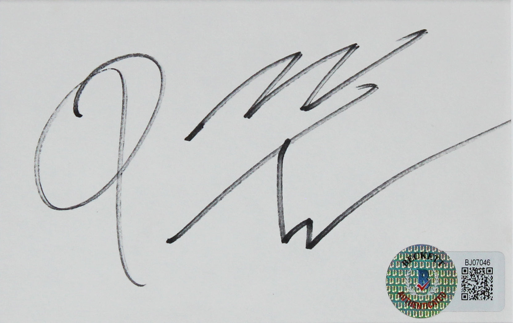 Quentin Tarantino Pulp Fiction Signed & Framed 3x5 Index Card BAS #BJ07046