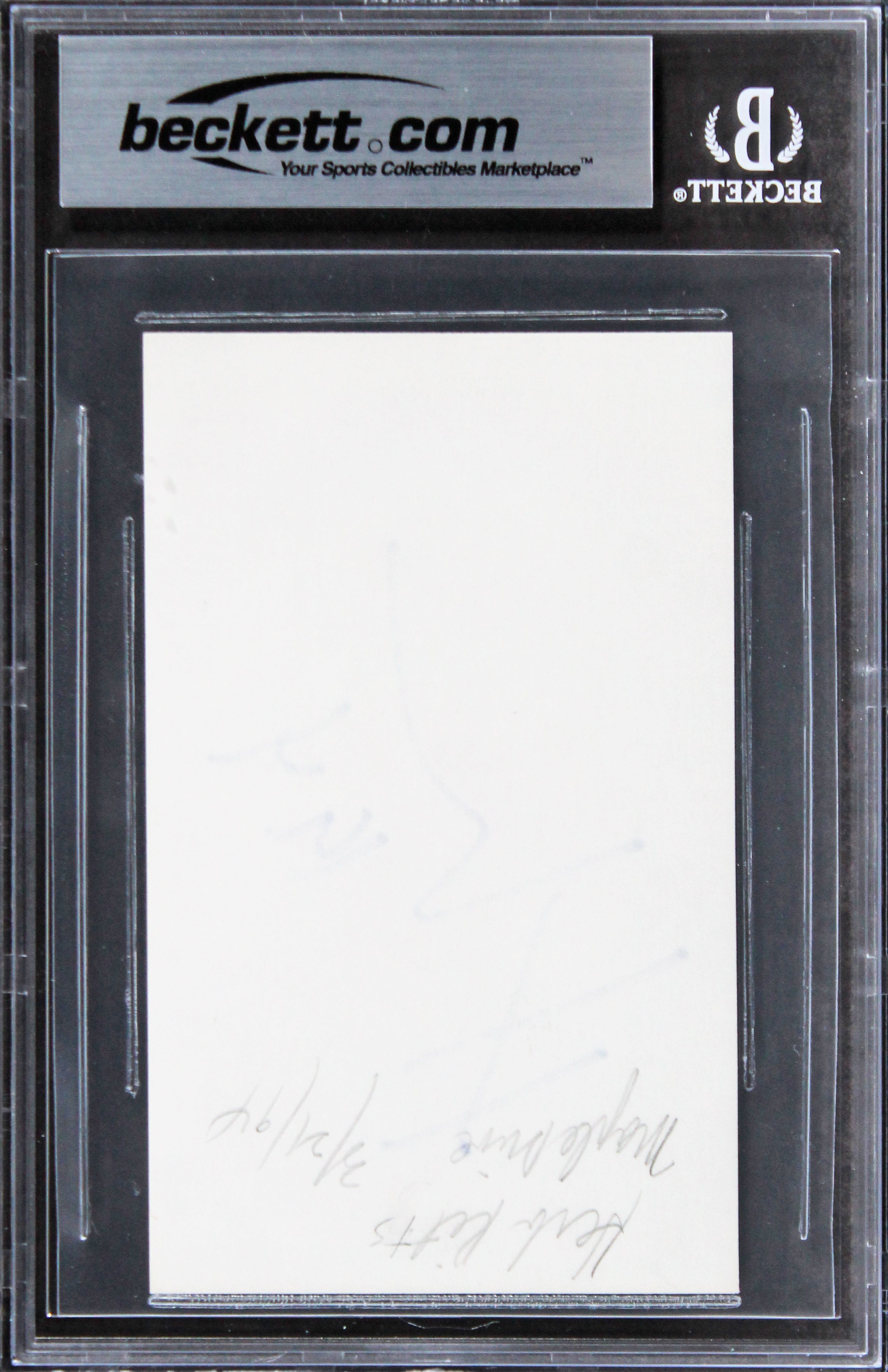 Herb Ritts "94" Authentic Signed 3x5 Index Card Autographed BAS Slabbed