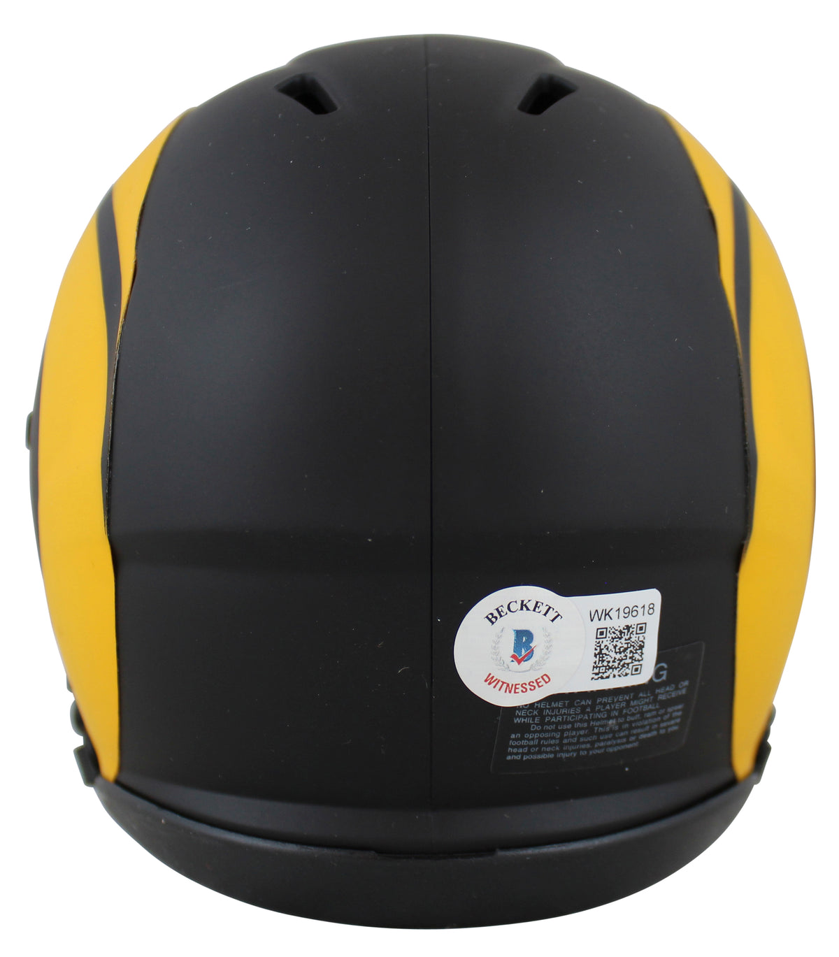 Rams Marshall Faulk Authentic Signed Eclipse Speed Mini Helmet BAS Witnessed