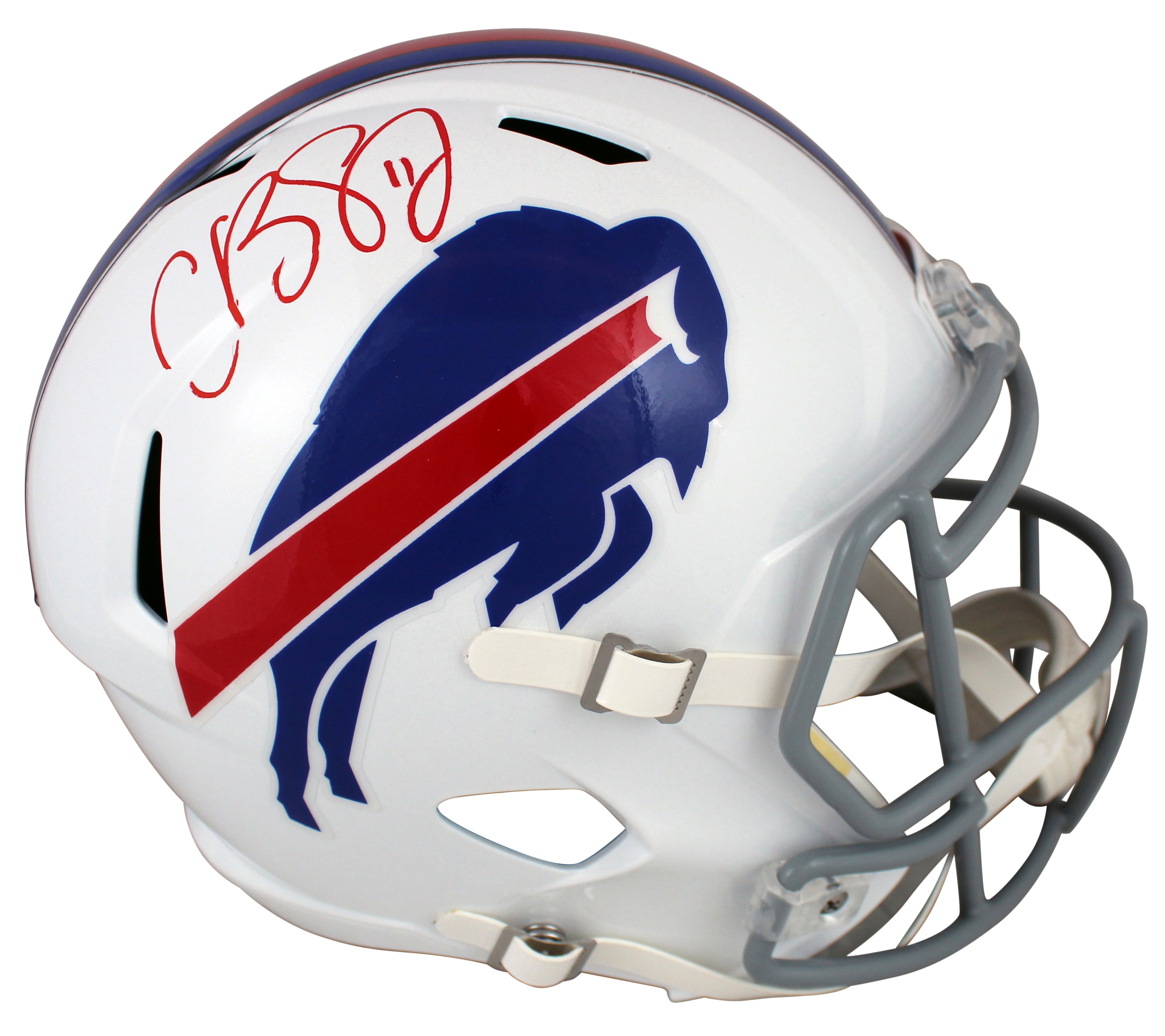 Bills Cole Beasley Authentic Signed Full Size Speed Rep Helmet BAS Witnessed