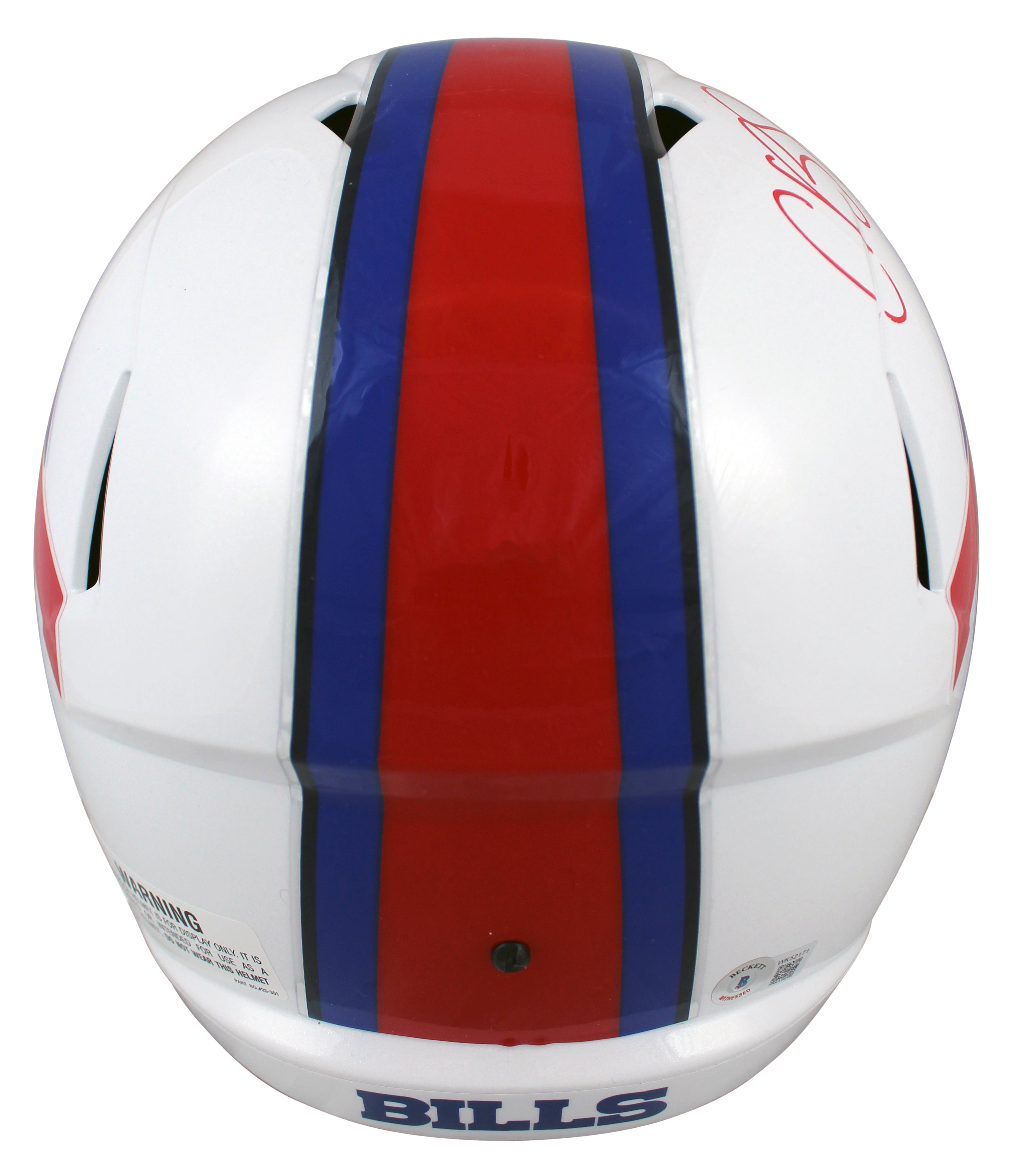 Bills Cole Beasley Authentic Signed Full Size Speed Rep Helmet BAS Witnessed