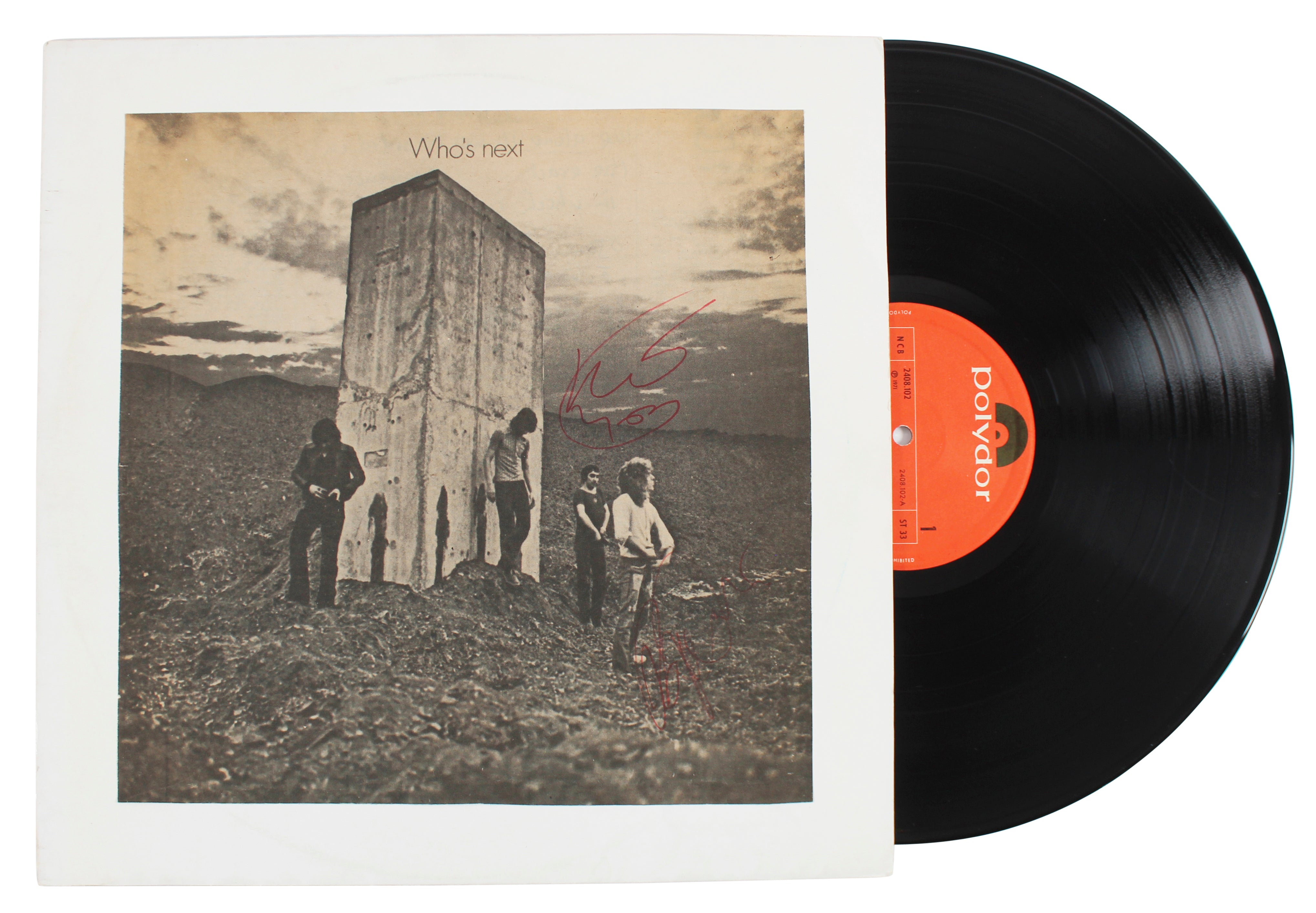 The Who Keith Moon Authentic Signed Who's Next Album Cover W/ Vinyl JSA #XX37513