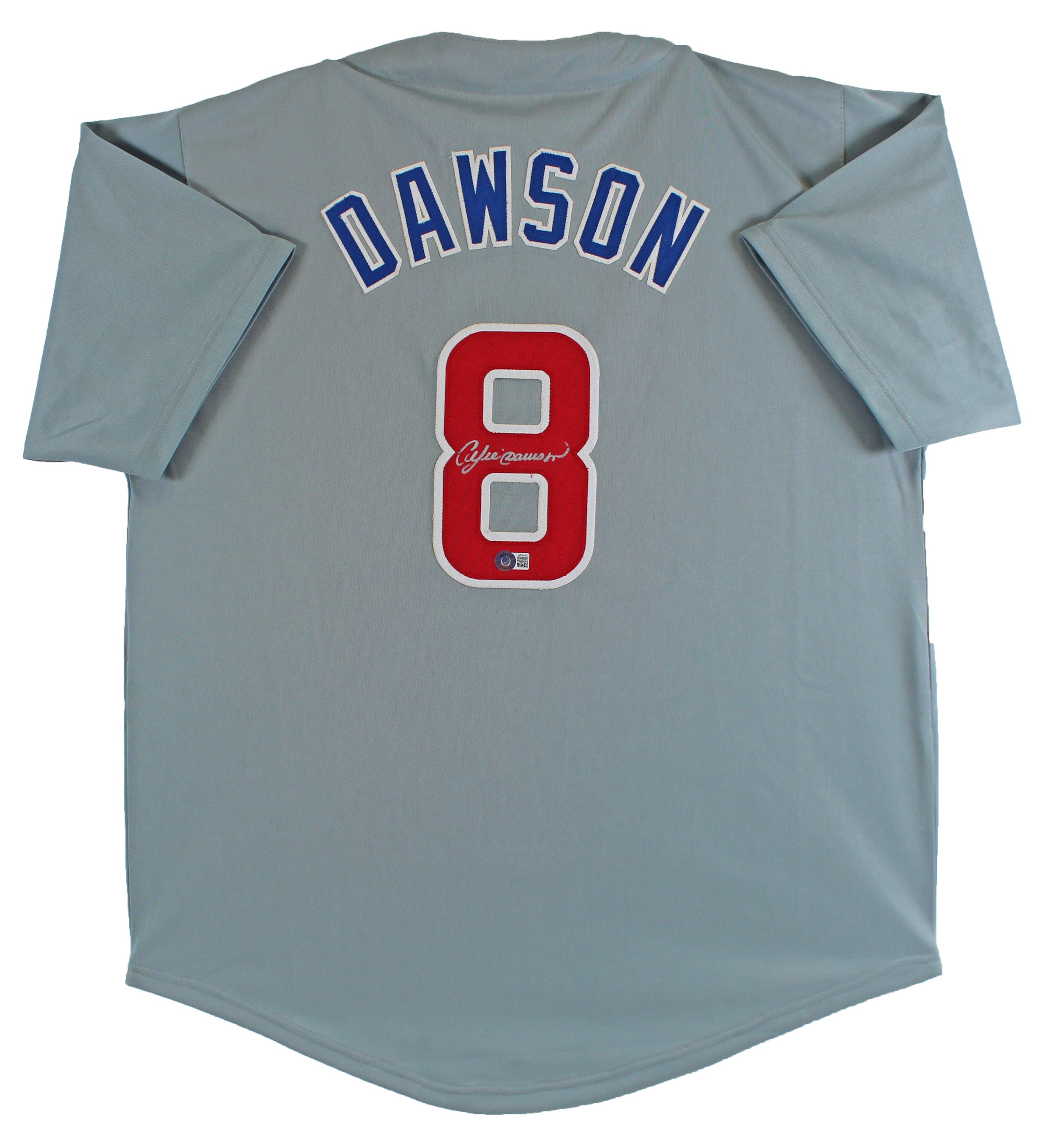 Andre Dawson Authentic Signed Grey Pro Style Jersey Autographed BAS Witnessed