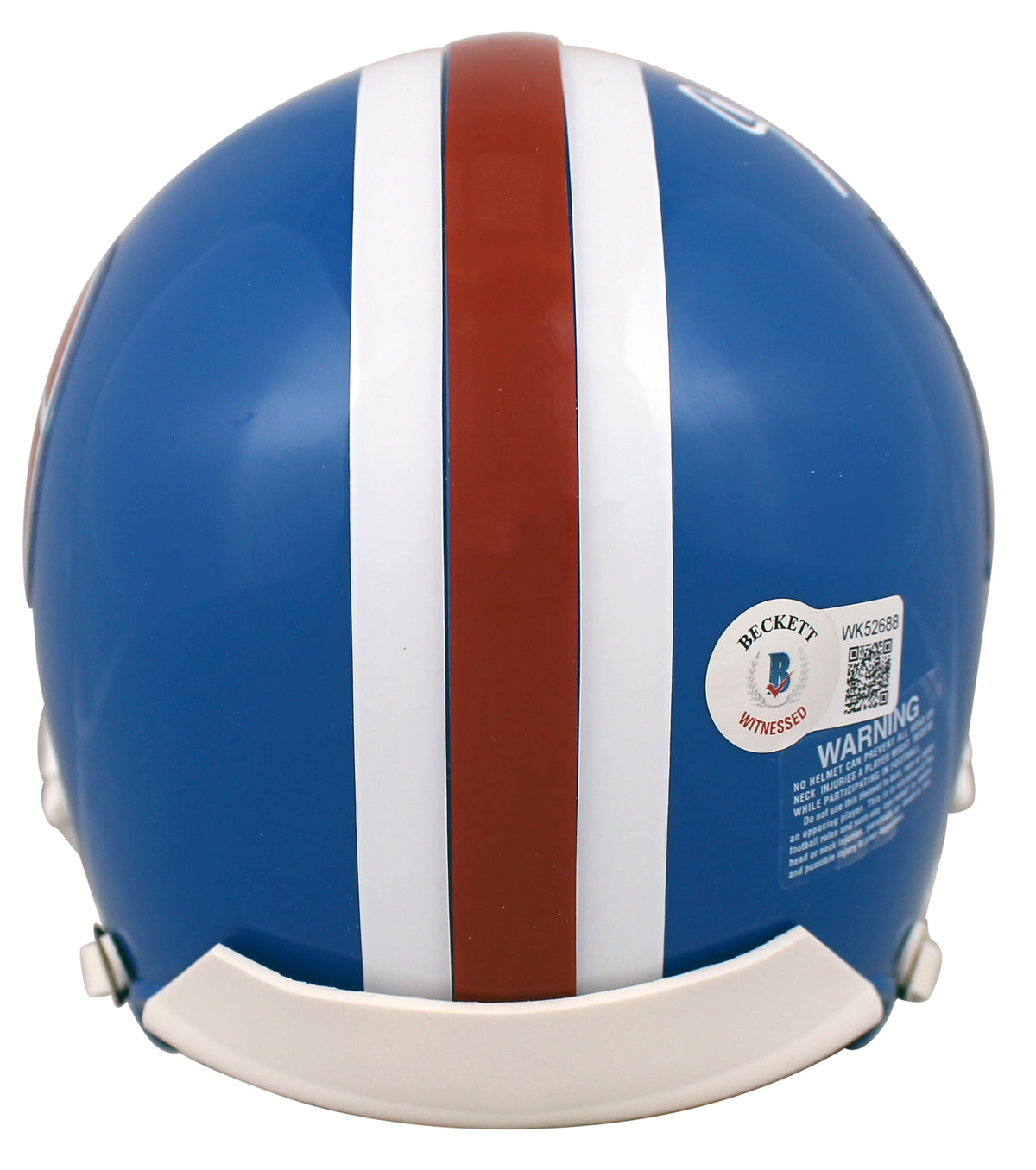 Broncos Champ Bailey Authentic Signed 1975-96 Throwback Rep Mini Helmet BAS Wit