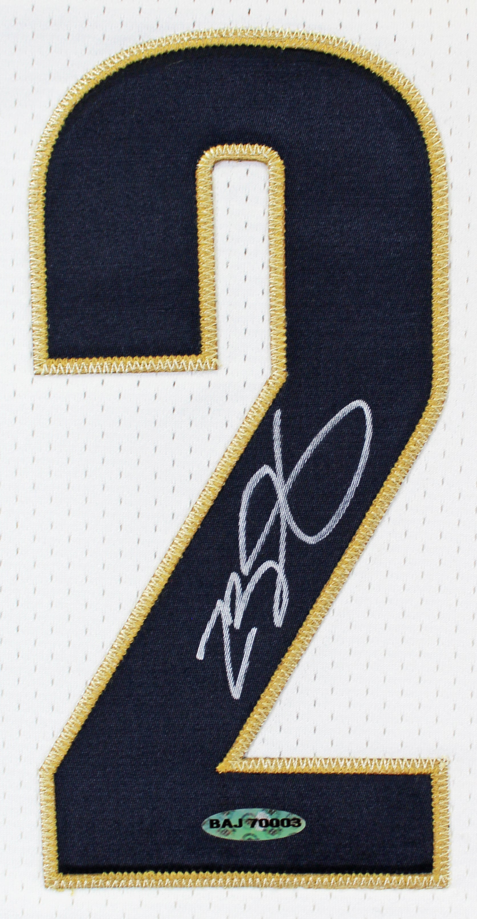 Cavaliers LeBron James Signed White 2003 M&N HWC Authentic Jersey UDA #BAJ70003