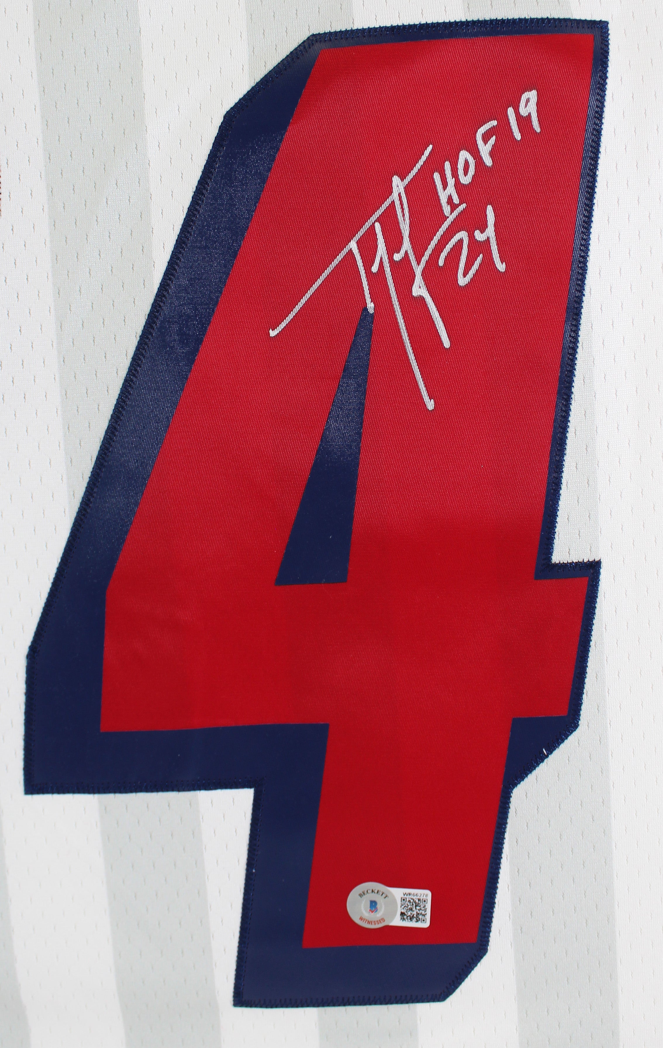 Patriots Ty Law "HOF 19" Authentic Signed White Mitchell & Ness Jersey BAS Wit