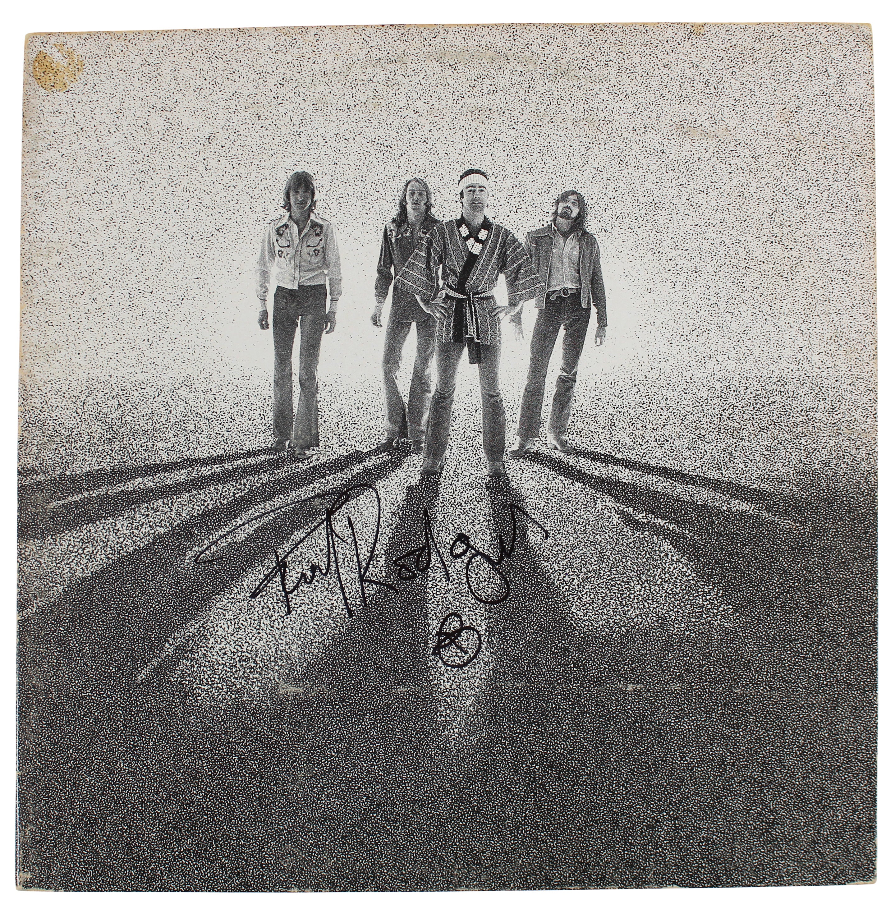 Paul Rodgers Bad Company Authentic Signed Burnin Sky Album Cover BAS #BF88127