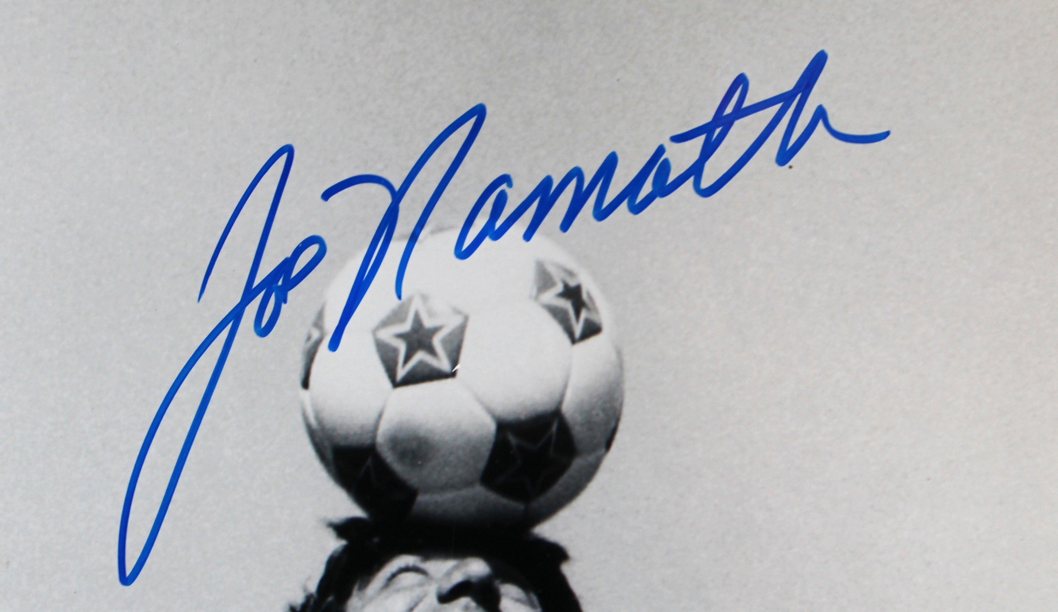 Pele & Joe Namath Authentic Signed 16x20 Black & White Photo Steiner COA