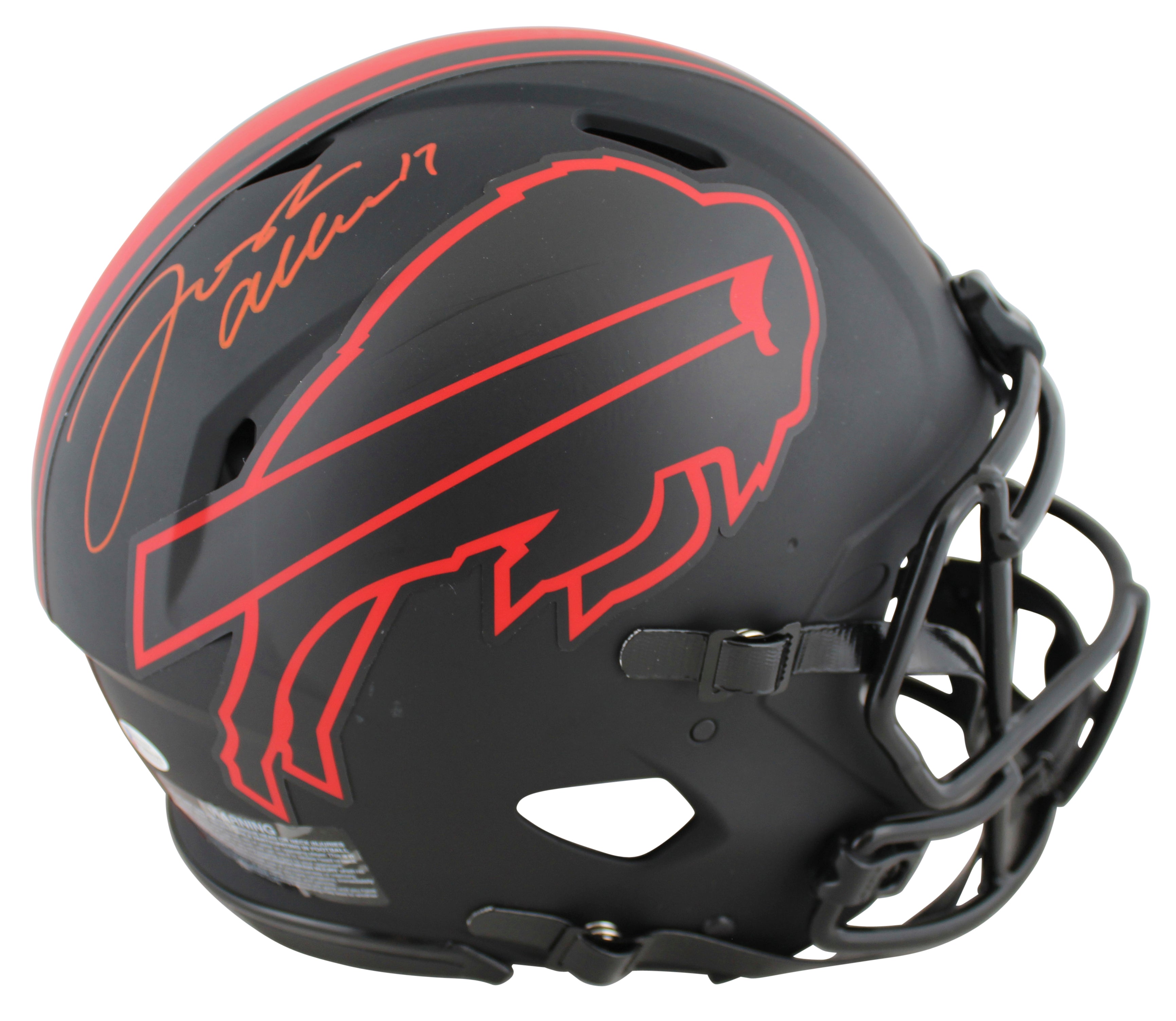 Bills Josh Allen Signed Eclipse Full Size Speed Proline Helmet BAS Witnessed