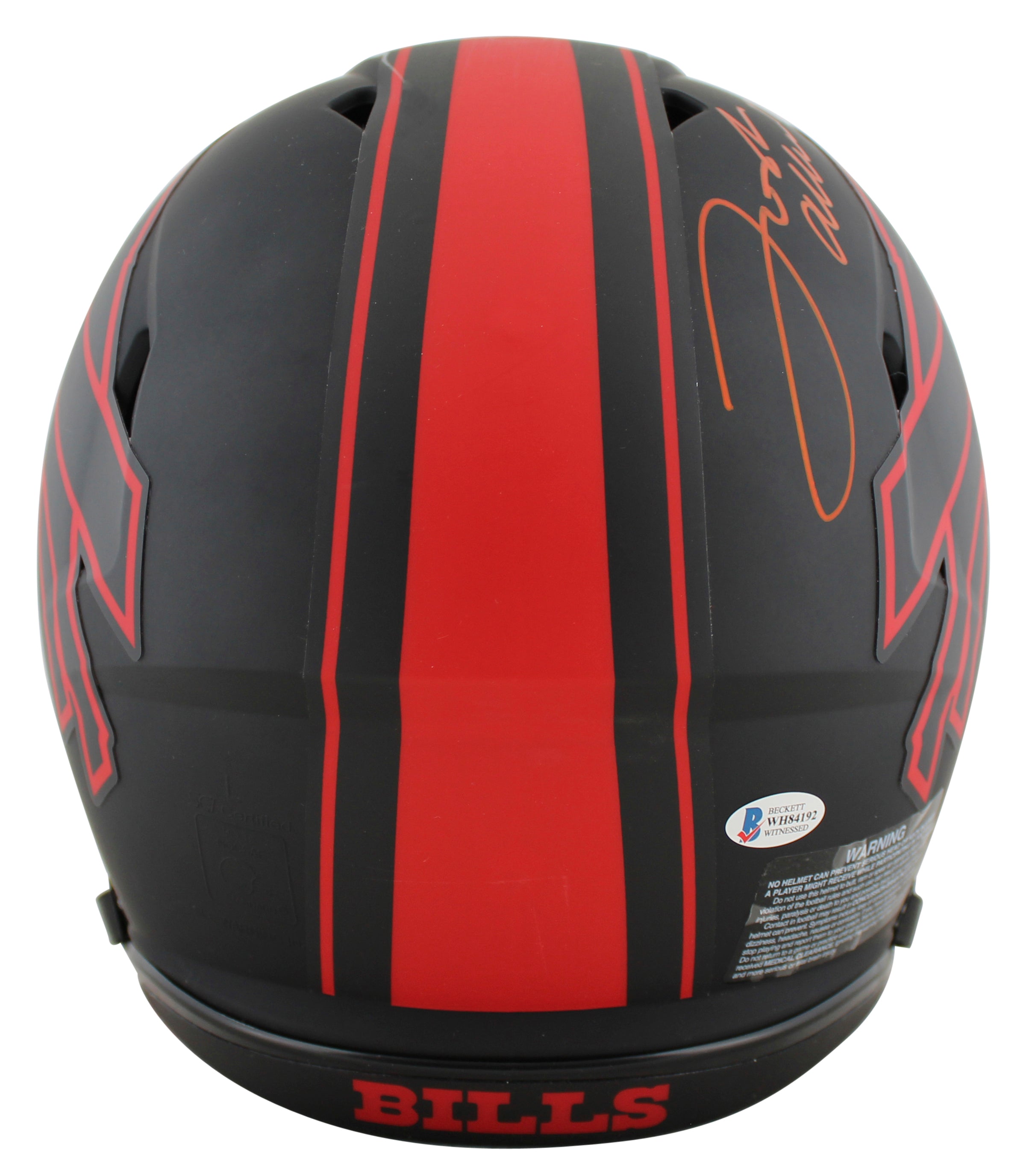 Bills Josh Allen Signed Eclipse Full Size Speed Proline Helmet BAS Witnessed
