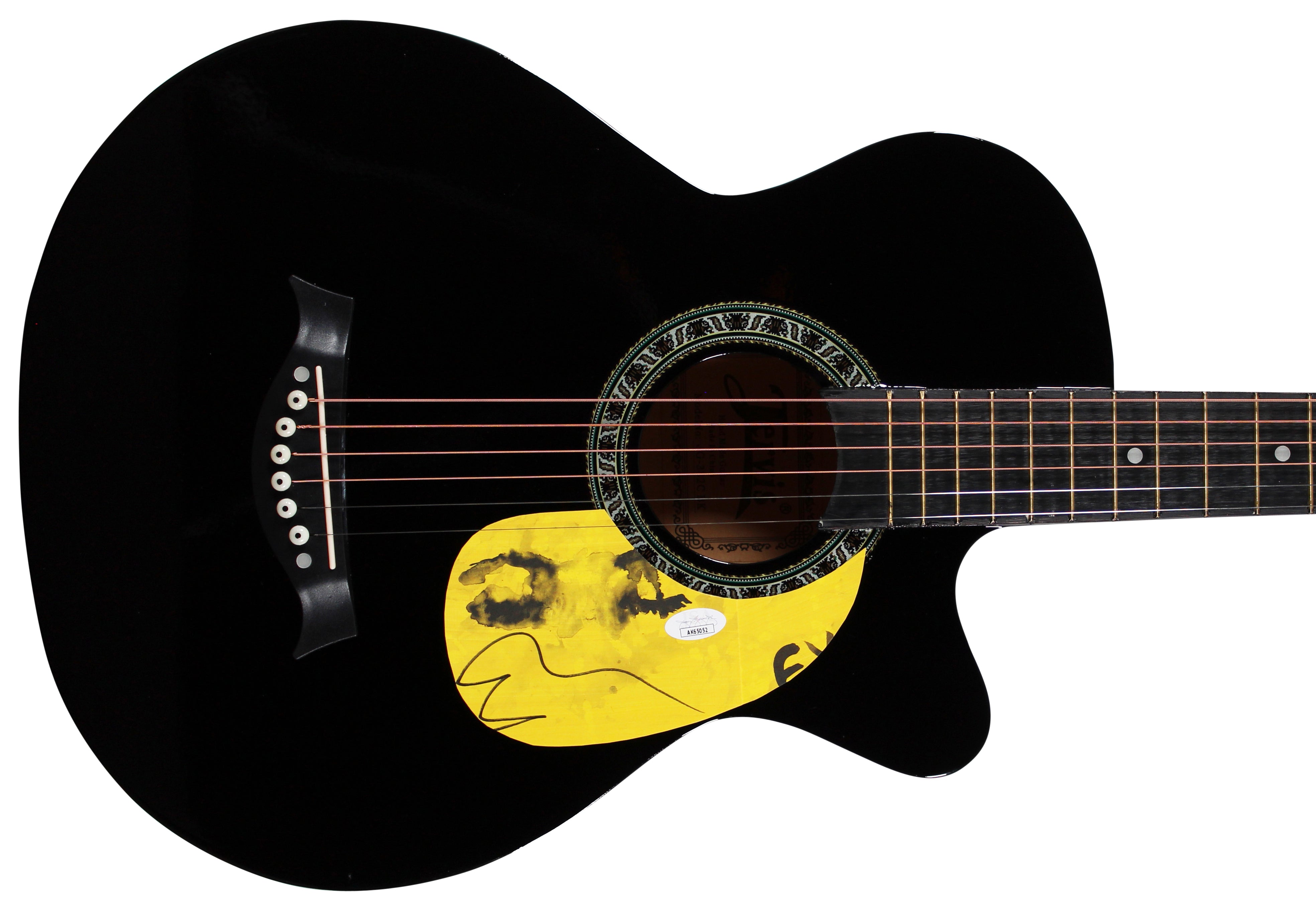 Ed Sheeran Authentic Signed Black Acoustic Guitar Autographed JSA #AK65052