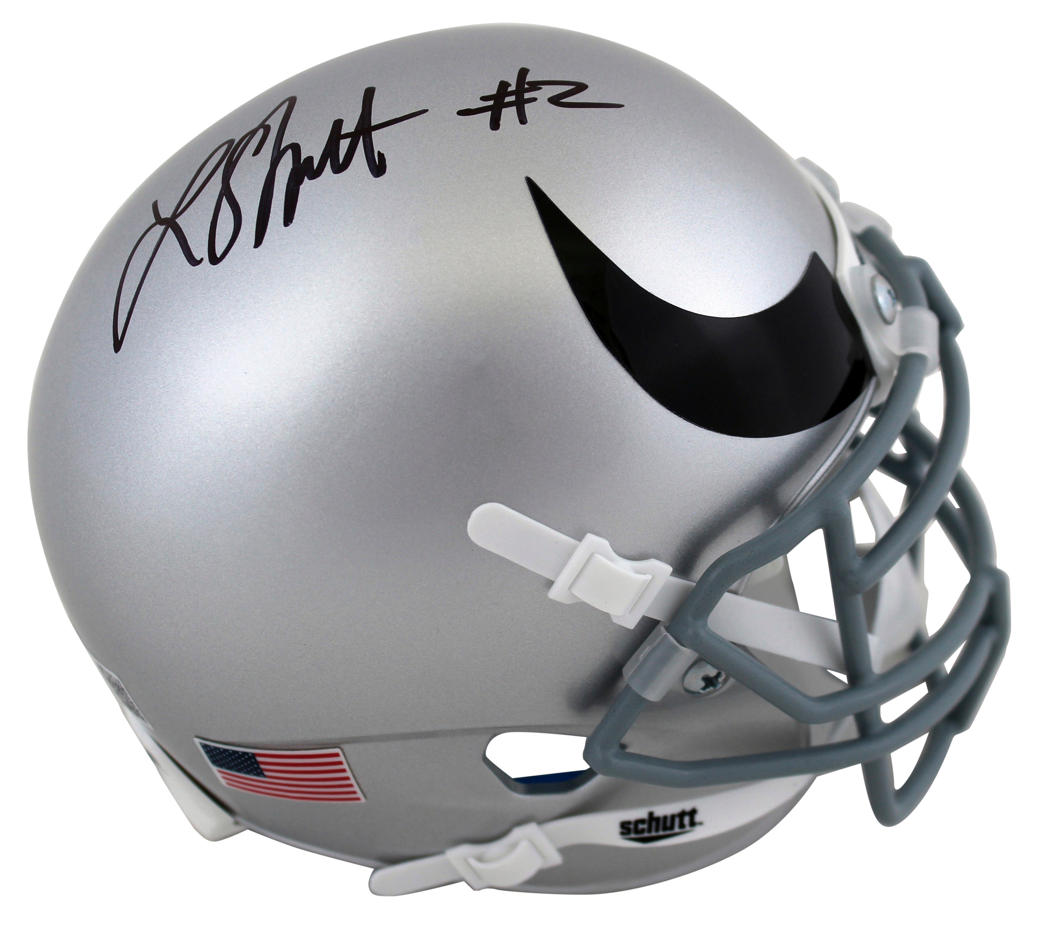 Colorado Laviska Shenault Jr. Signed Grey Schutt Mini Helmet BAS Witnessed