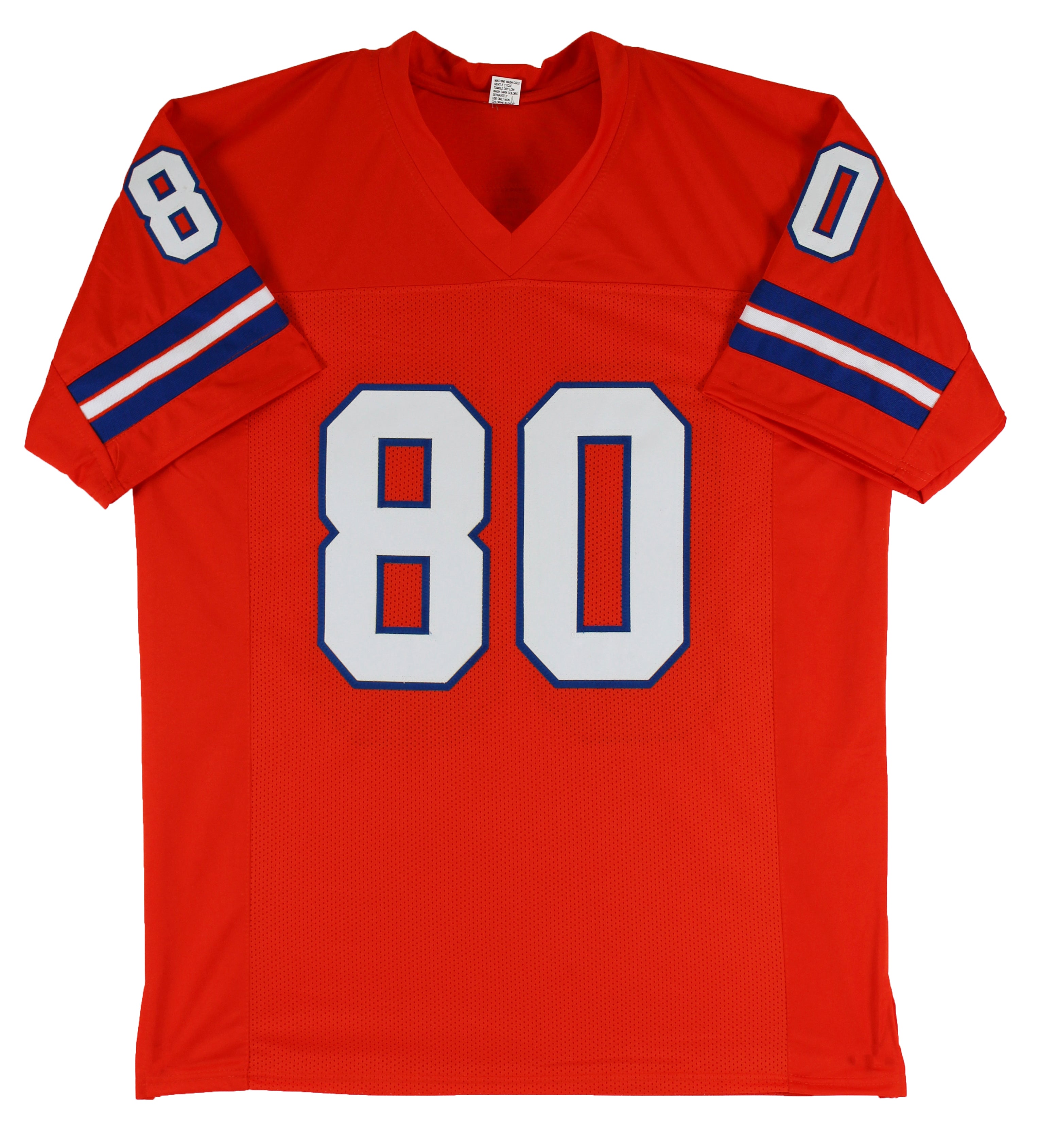 Rick Upchurch Authentic Signed Orange Pro Style Jersey Autographed BAS Witnessed