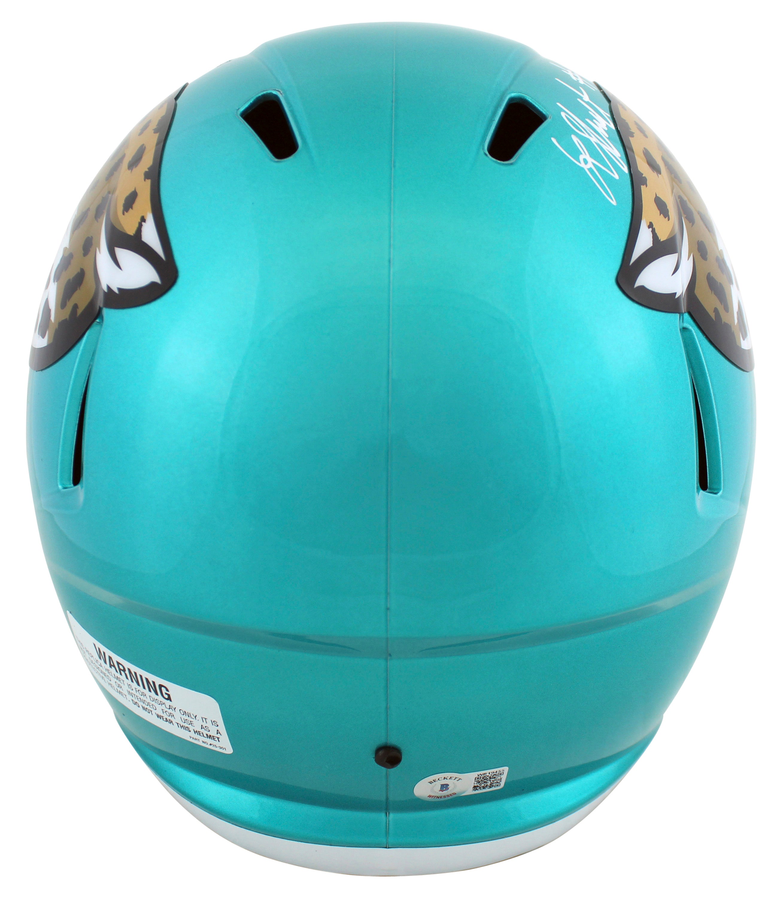 Jaguars Laviska Shenault Jr. Signed Flash Full Size Speed Rep Helmet BAS Witness