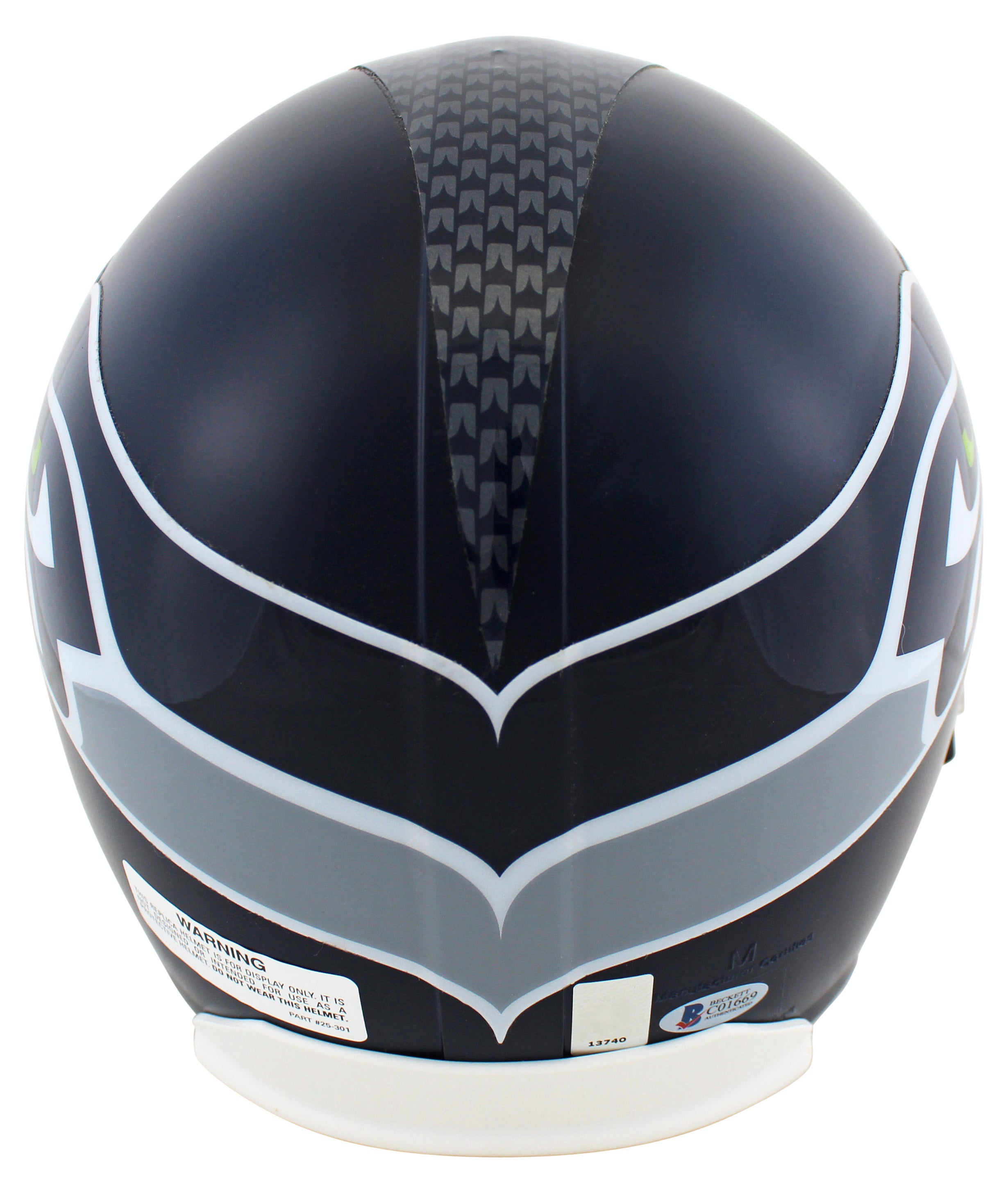 Seahawks Marshawn Lynch Authentic Signed Full Size Rep Helmet Autographed BAS