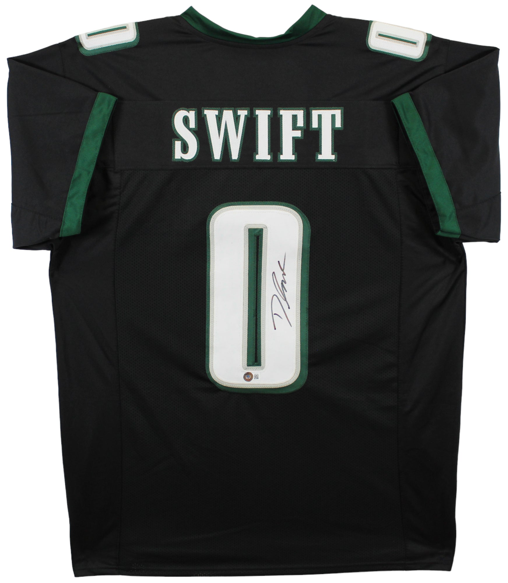 D'Andre Swift Authentic Signed Black Pro Style Jersey BAS Witnessed