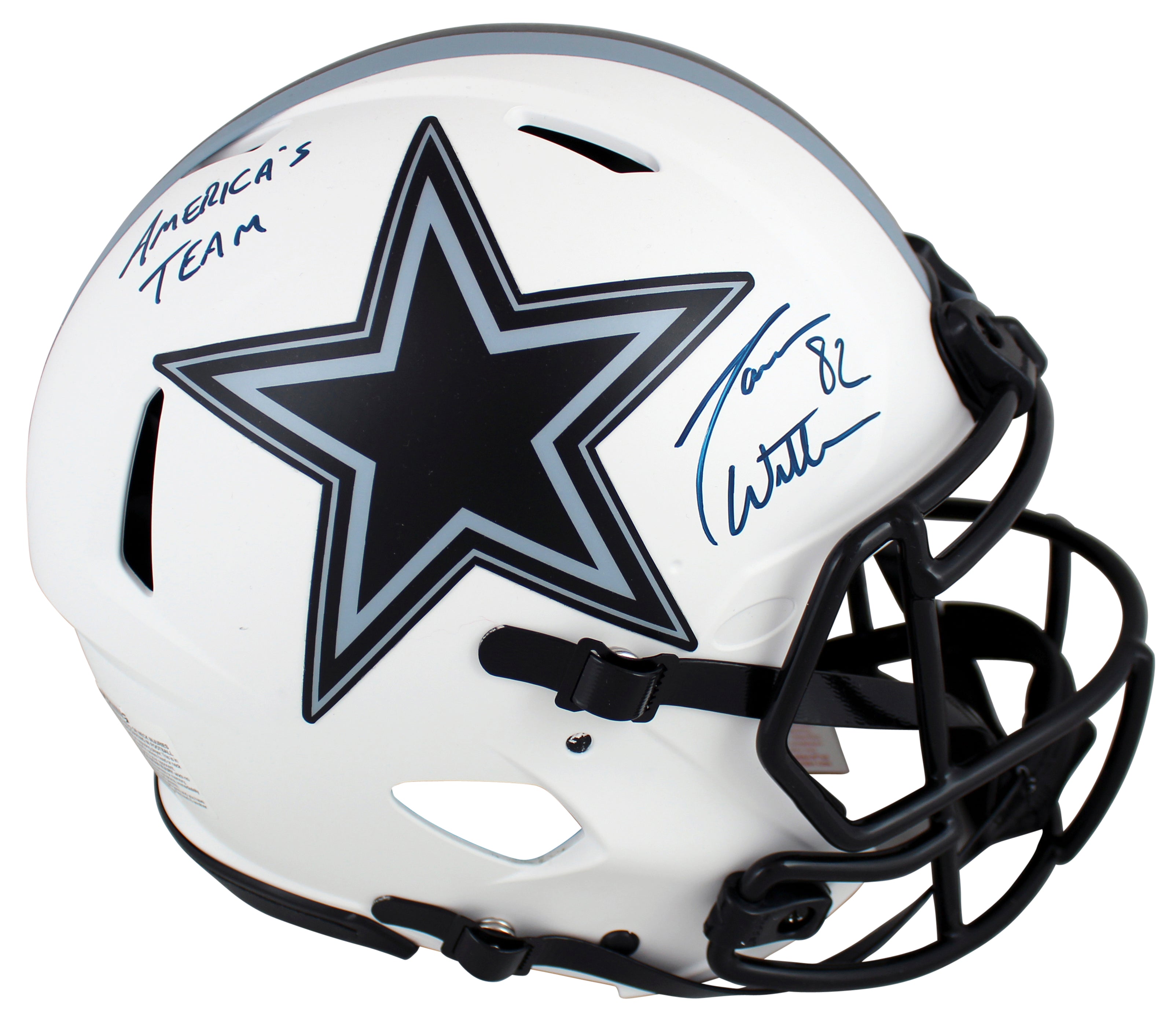 Cowboys Jason Witten "America's Team" Signed Lunar F/S Speed Proline Helmet BAS