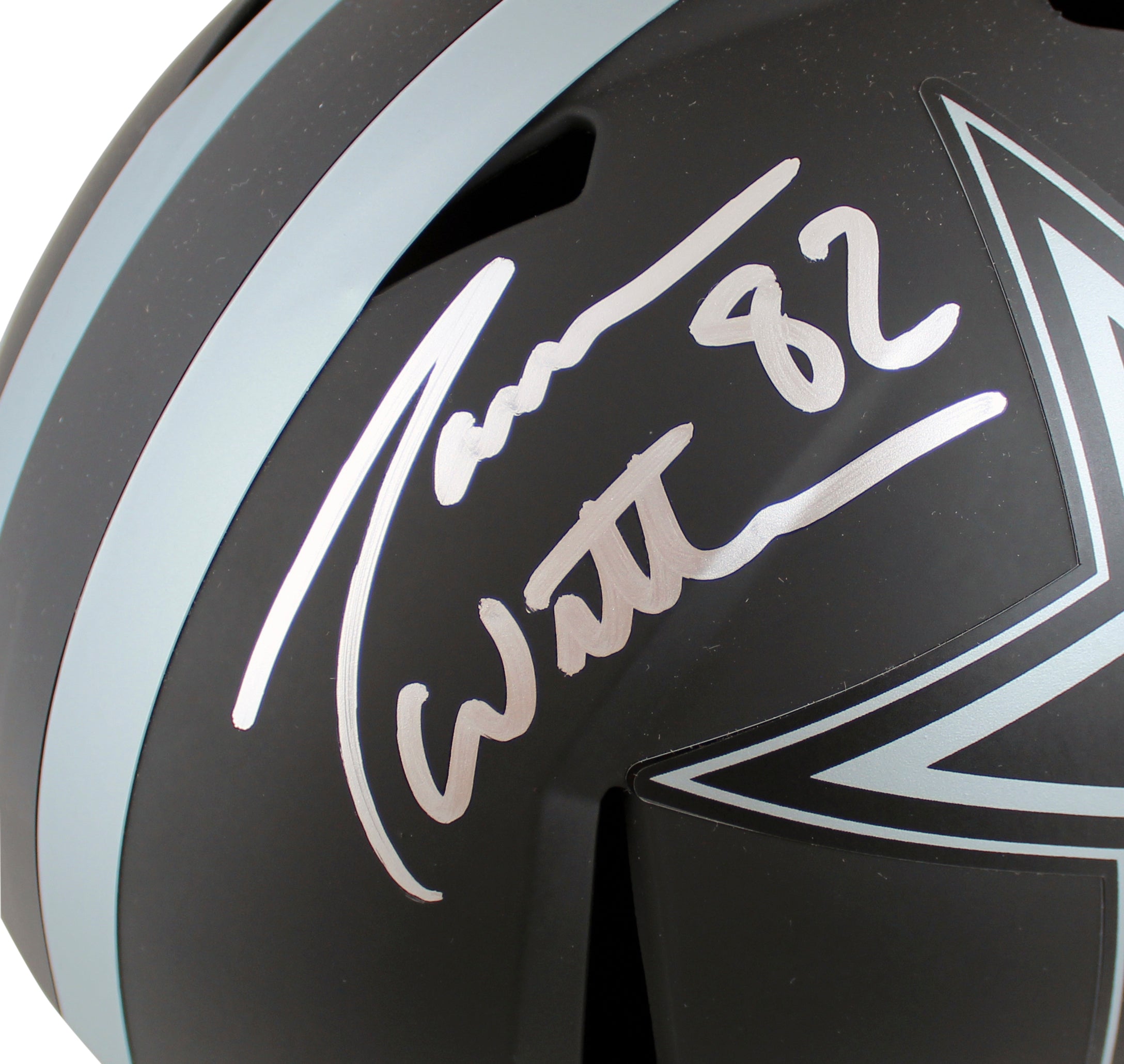 Cowboys Tony Romo & Jason Witten Signed Eclipse Full Size Speed Rep Helmet BAS