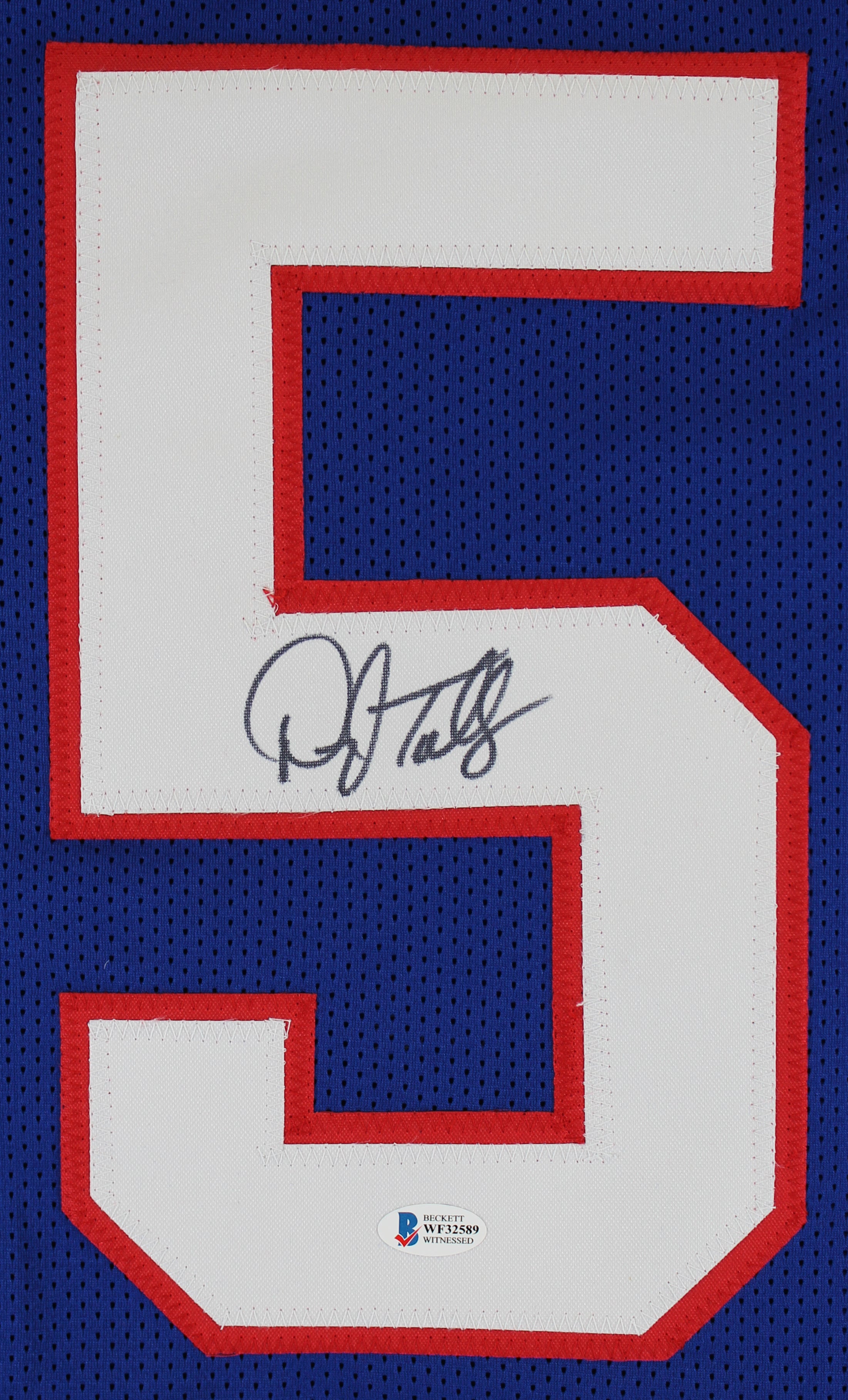Darryl Talley Authentic Signed Blue Pro Style Jersey Autographed BAS Witnessed