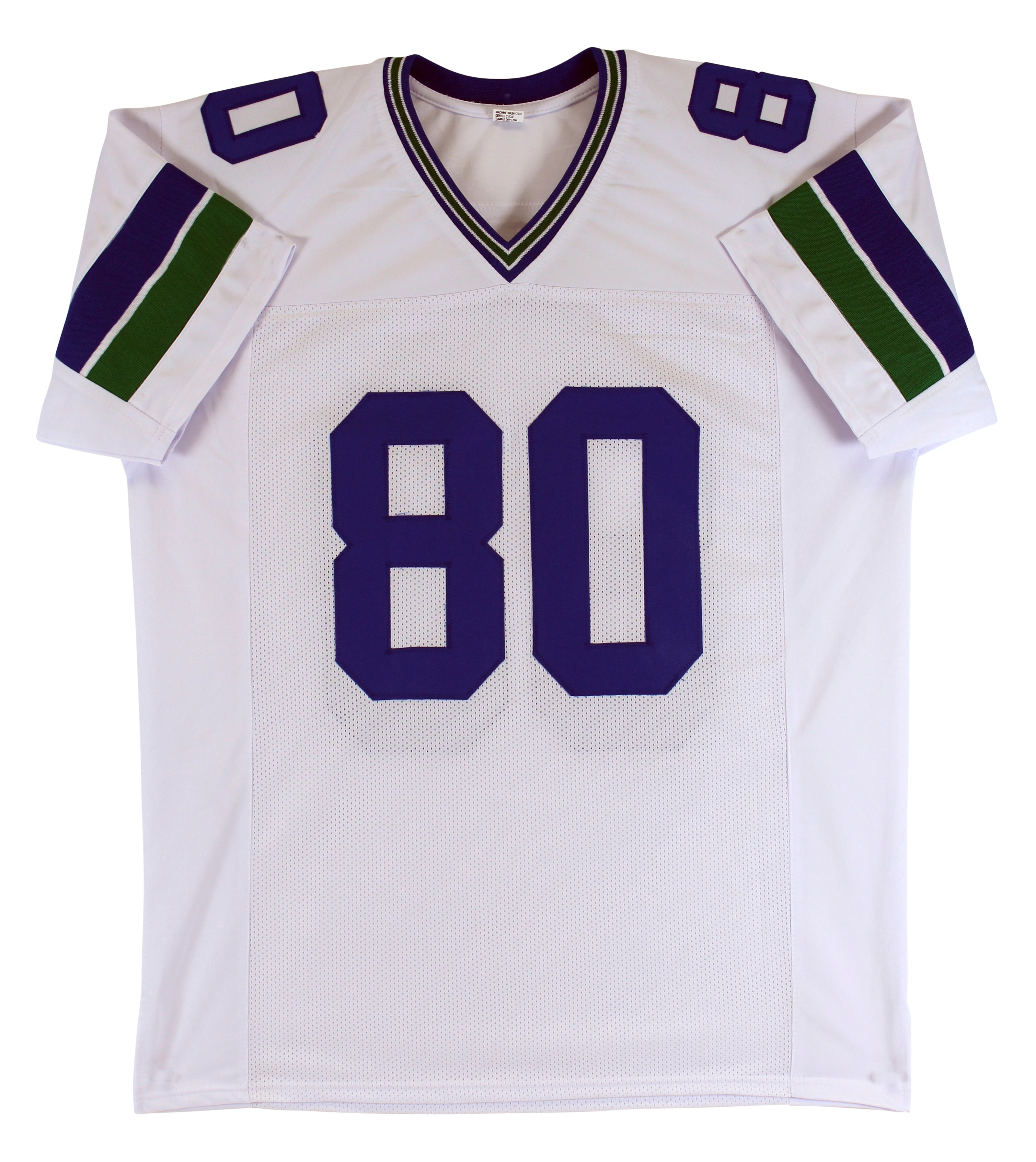 Steve Largent "HOF 95" Authentic Signed White Pro Style Jersey Autographed BAS