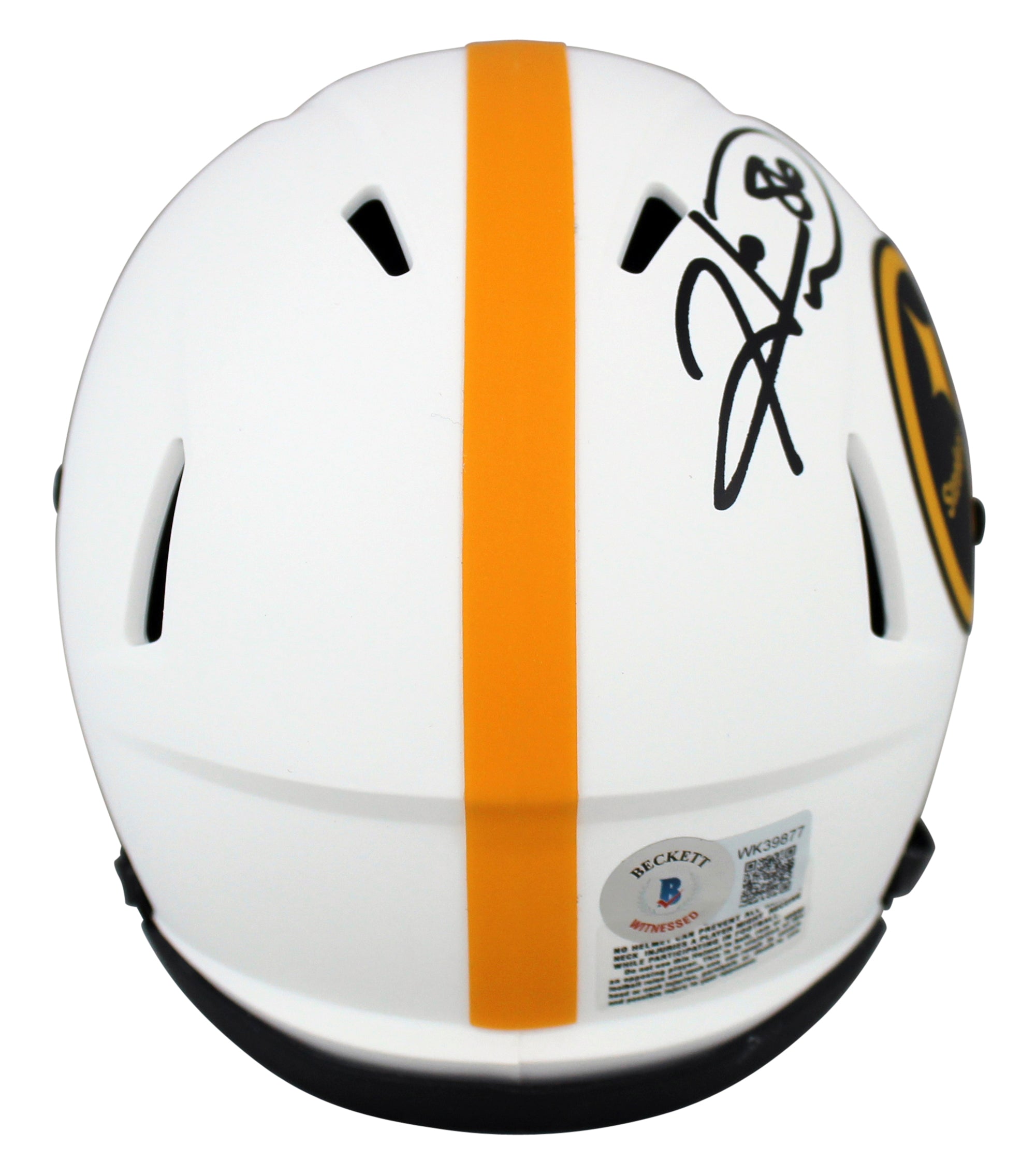 Steelers Hines Ward Authentic Signed Lunar Speed Mini Helmet BAS Witnessed