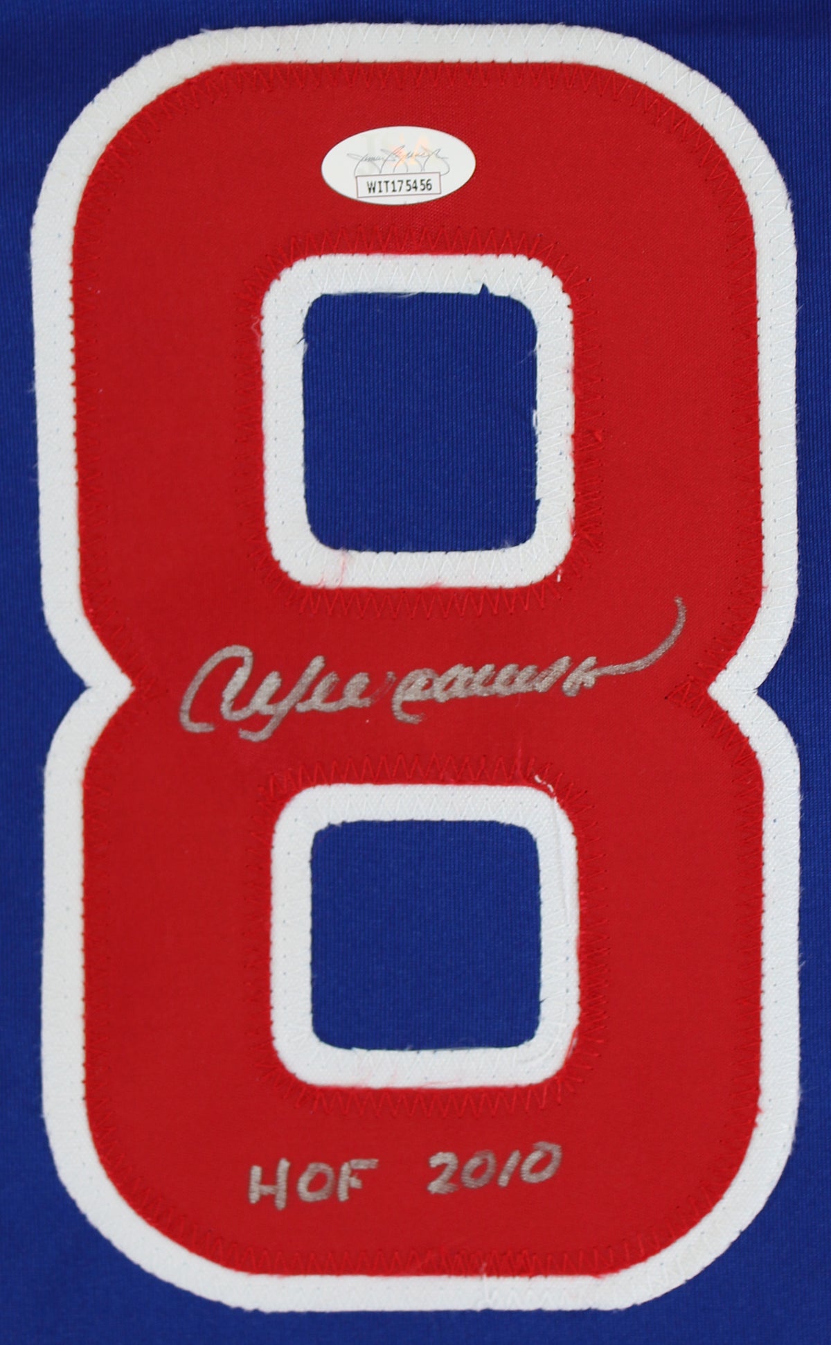 Andre Dawson "HOF 2010" Authentic Signed Blue Pro Style Jersey JSA Witness