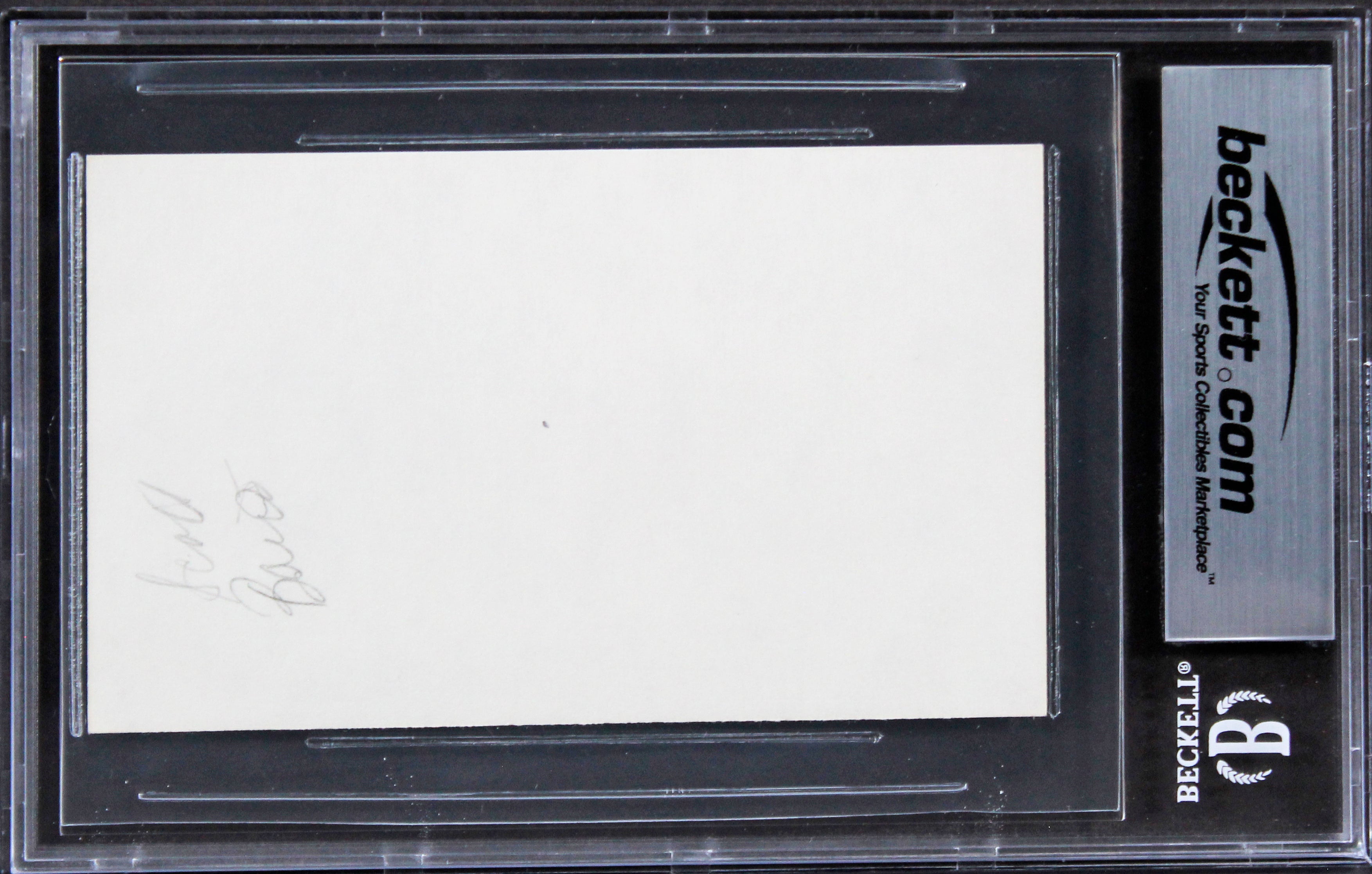 Scott Baio Happy Days Authentic Signed 3x5 Index Card Autographed BAS Slabbed