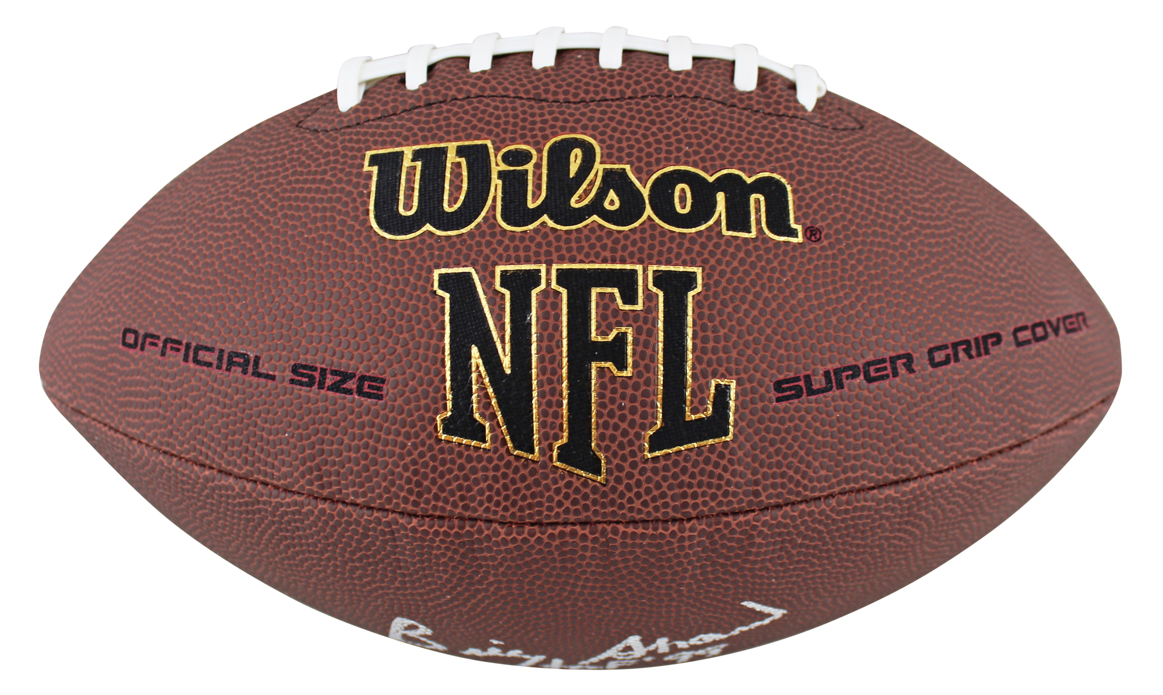 Bills Billy Shaw "HOF 99" Authentic Signed Super Grip Nfl Football BAS Witnessed