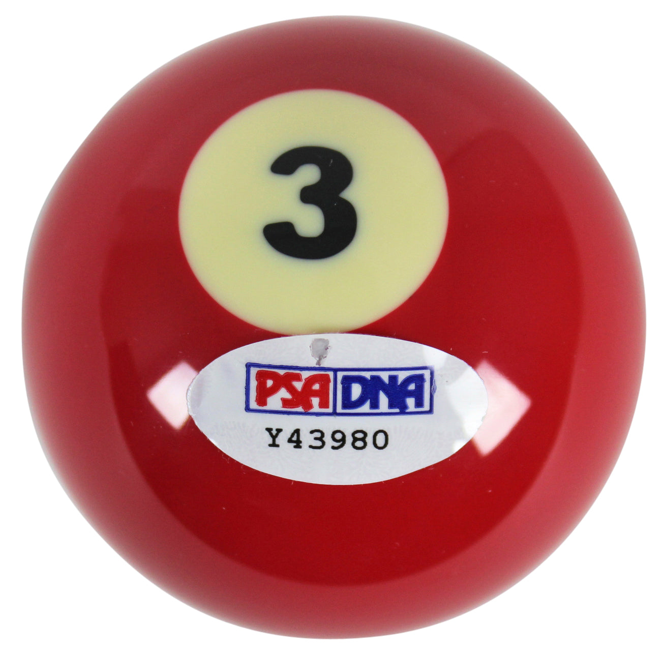 Willie Mosconi Authentic Signed #3 Billiards Pool Ball Autographed PSA #Y43980